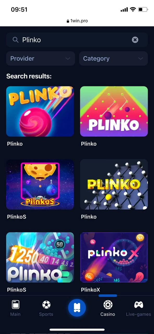 ऐप इंस्टॉल करें या साइट के मोबाइल संस्करण पर Plinko खेलें।
