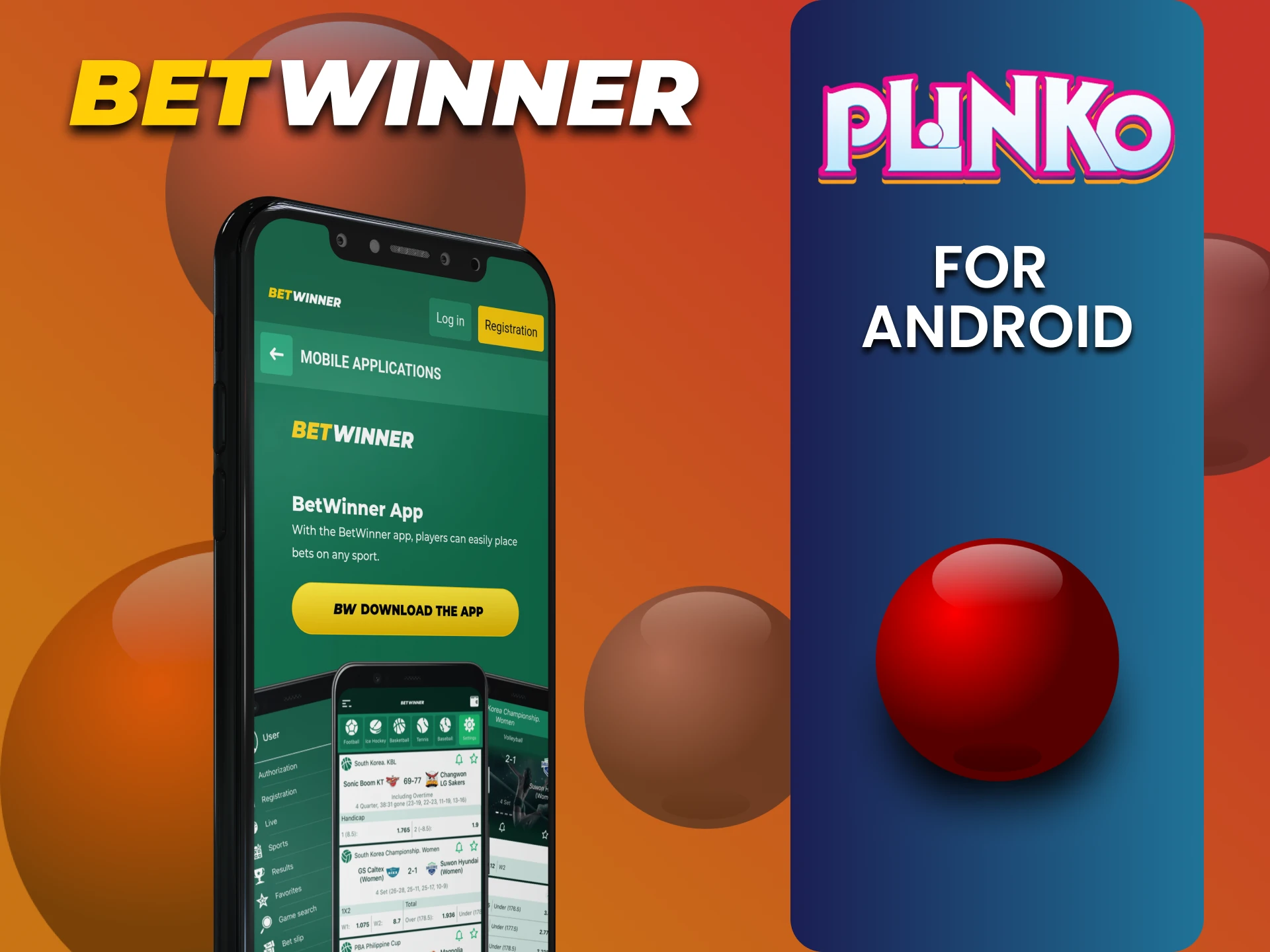 Plinko खेलने के लिए Betwinner ऐप डाउनलोड करें (Android पर)।