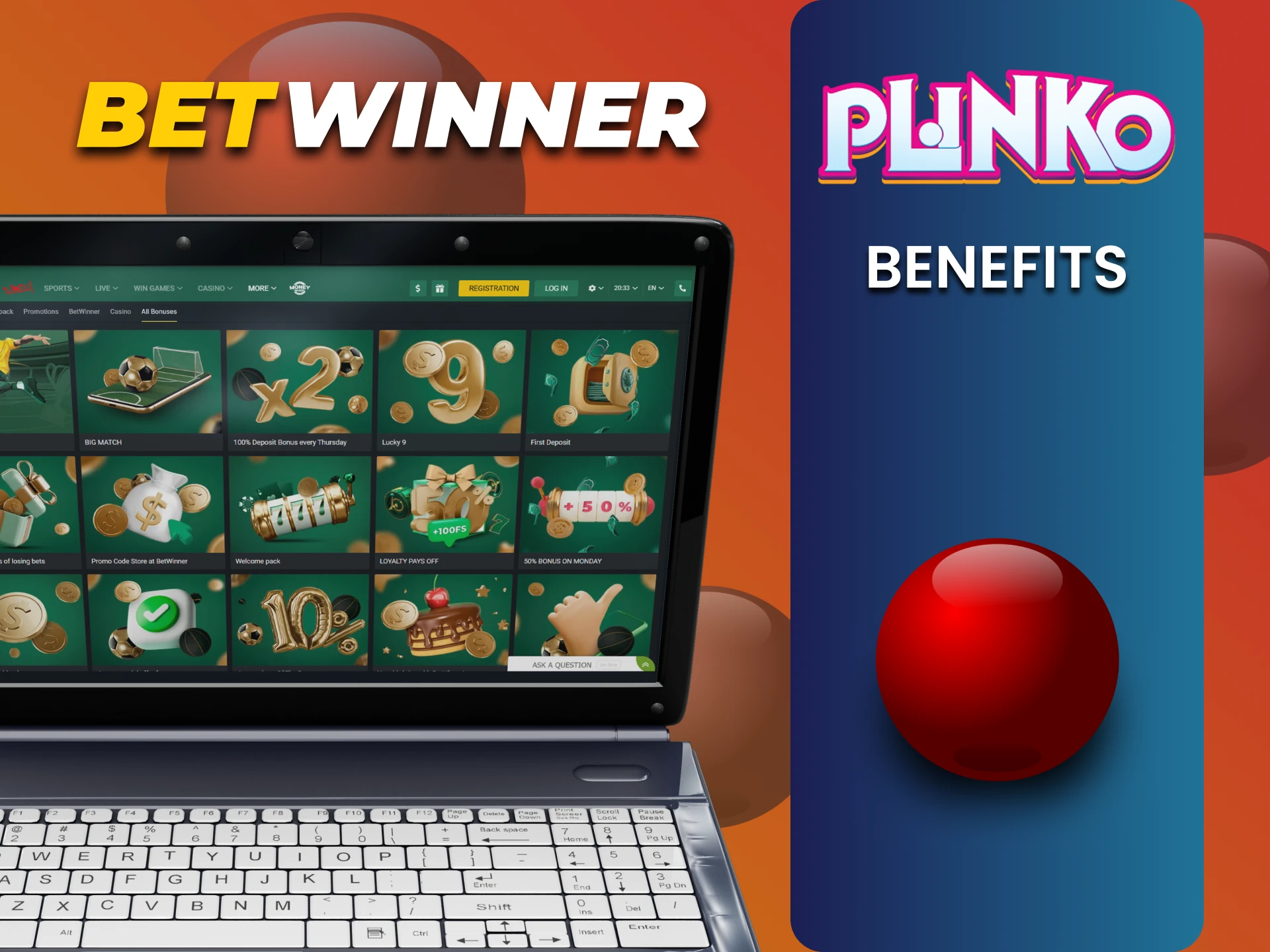 Betwinner के पास Plinko उपयोगकर्ताओं के लिए कई लाभ हैं।