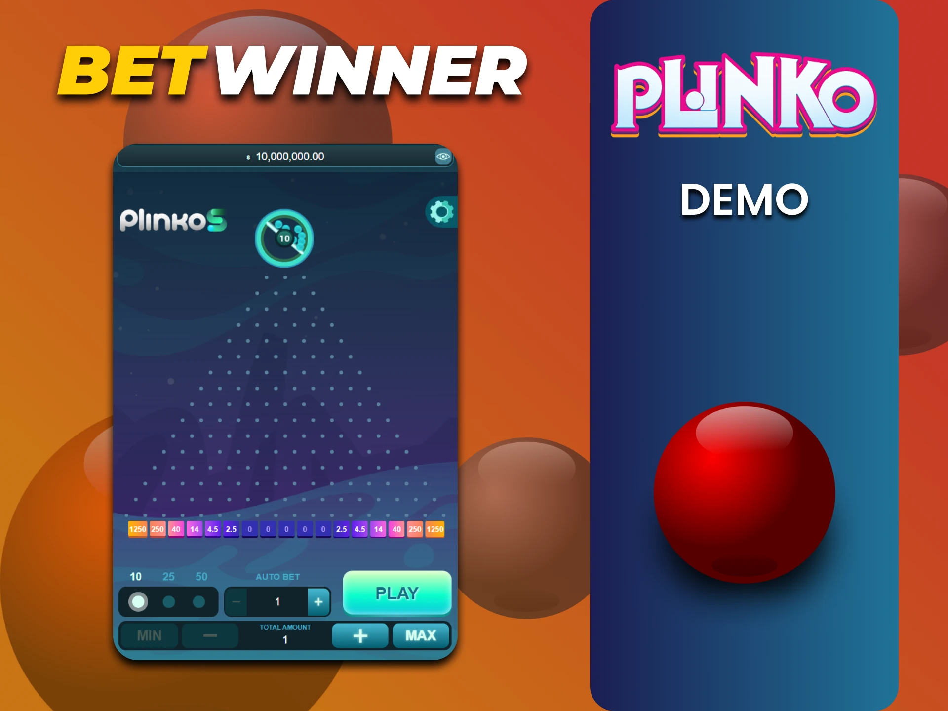 Betwinner पर Plinko गेम के विशेष संस्करण में अभ्यास करें।