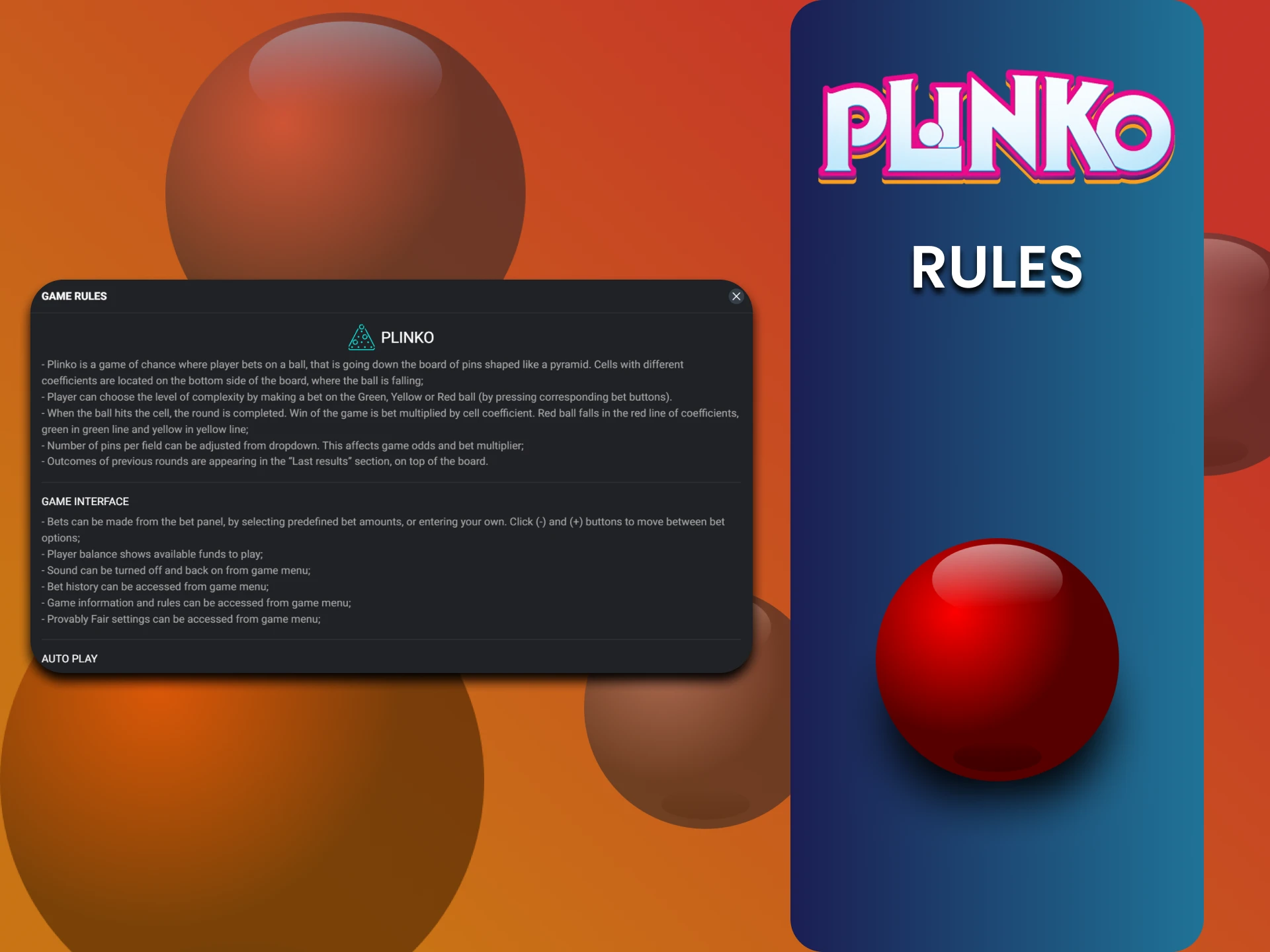 Plinko गेम के नियम जानें।