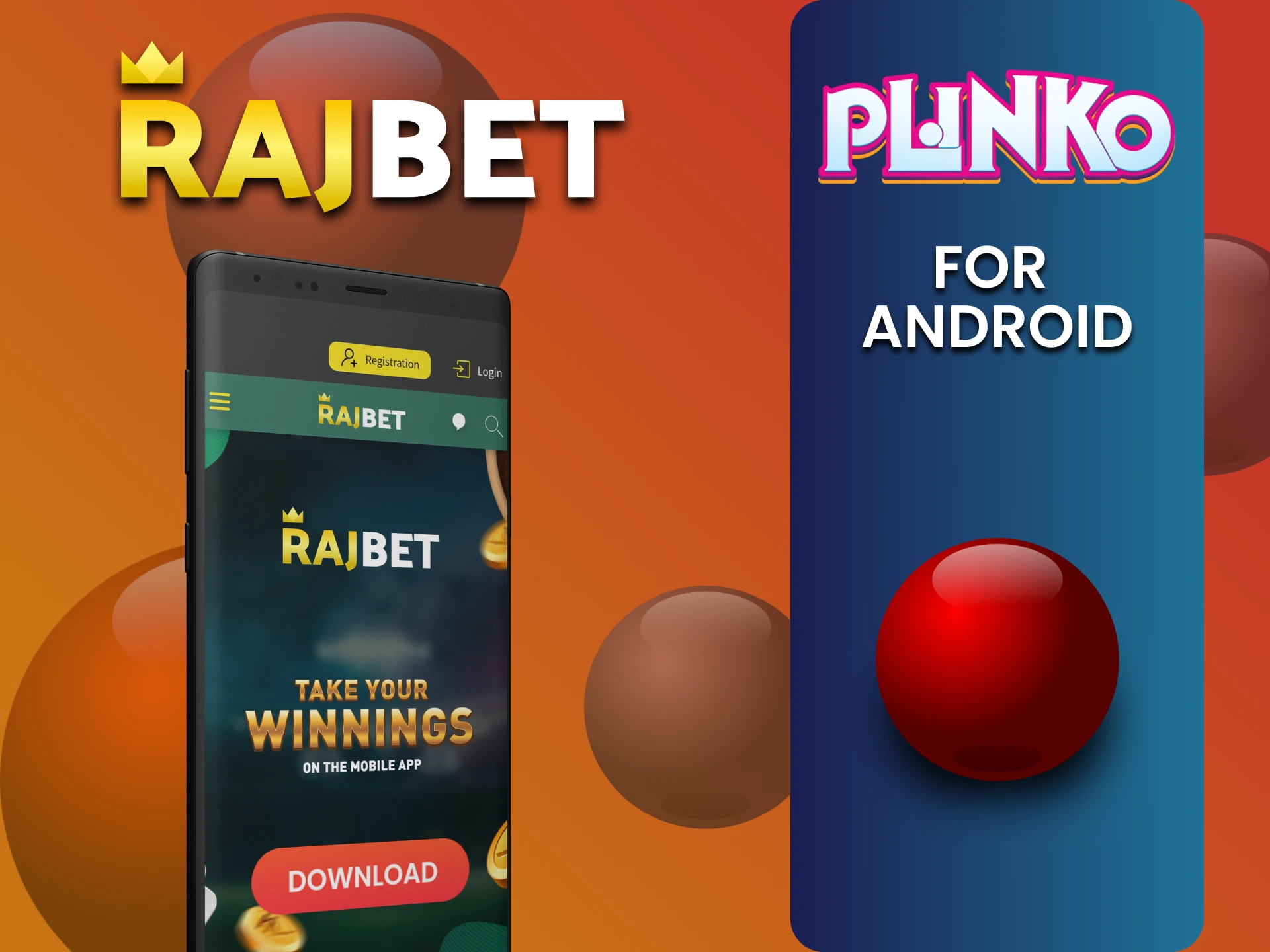 Plinko खेलने के लिए Android पर Rajbet ऐप इंस्टॉल करें।