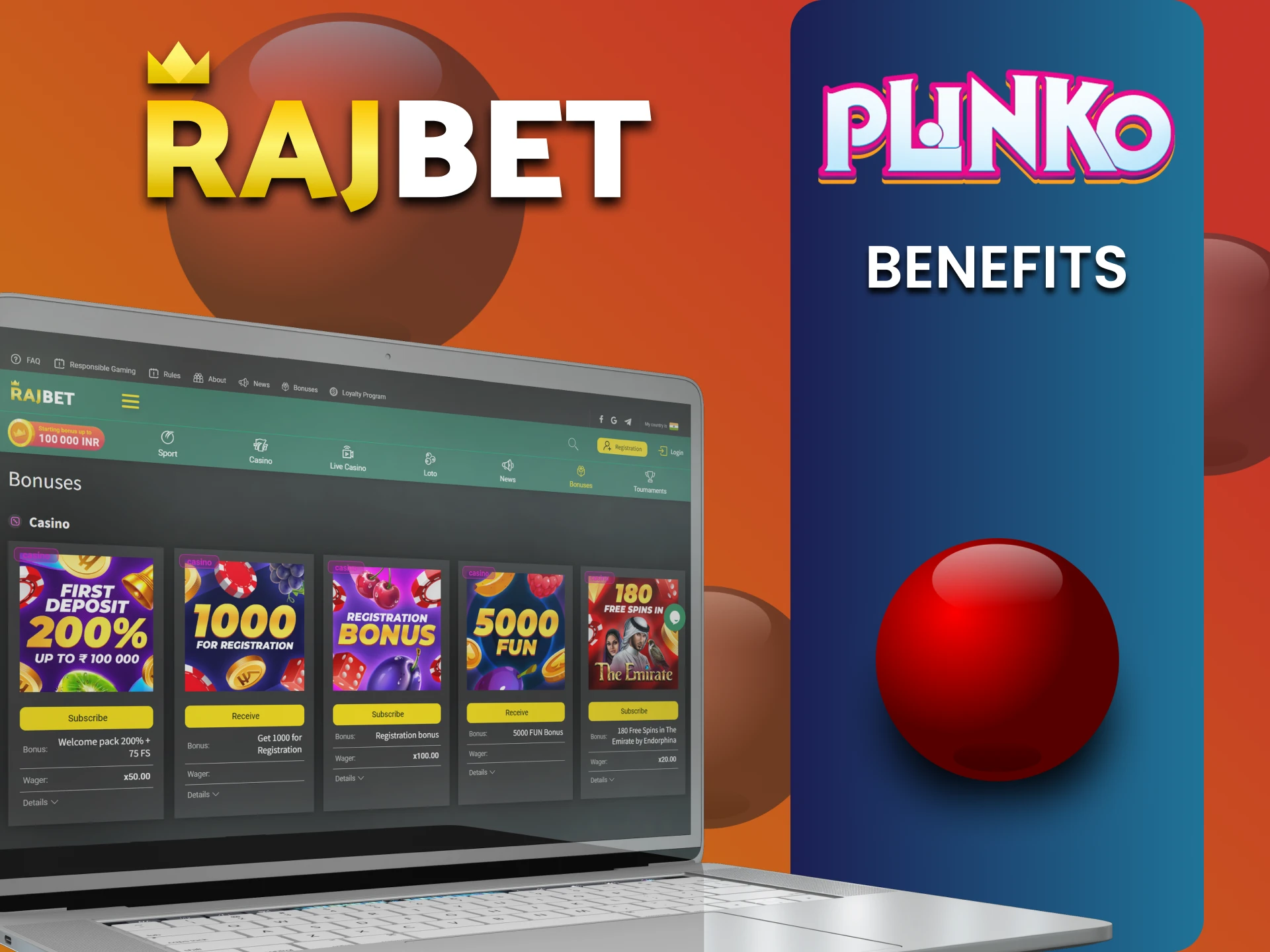 Rajbet पर Plinko खेलने के कई फायदे हैं।