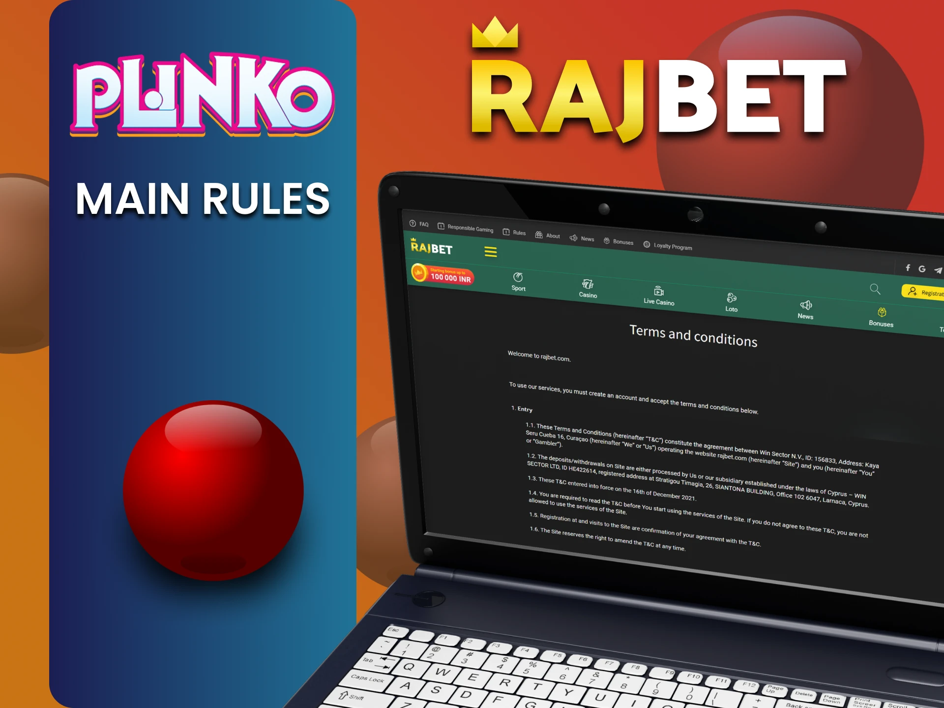 Plinko खेलने के लिए Rajbet के नियम जानें।