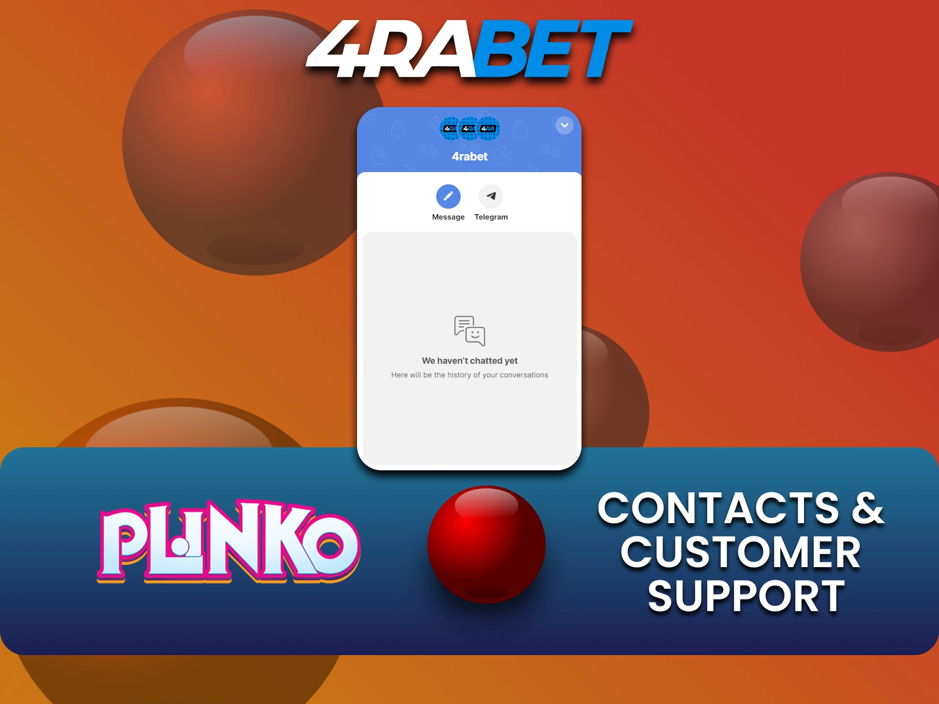 We will tell you how to contact the 4rabet team.