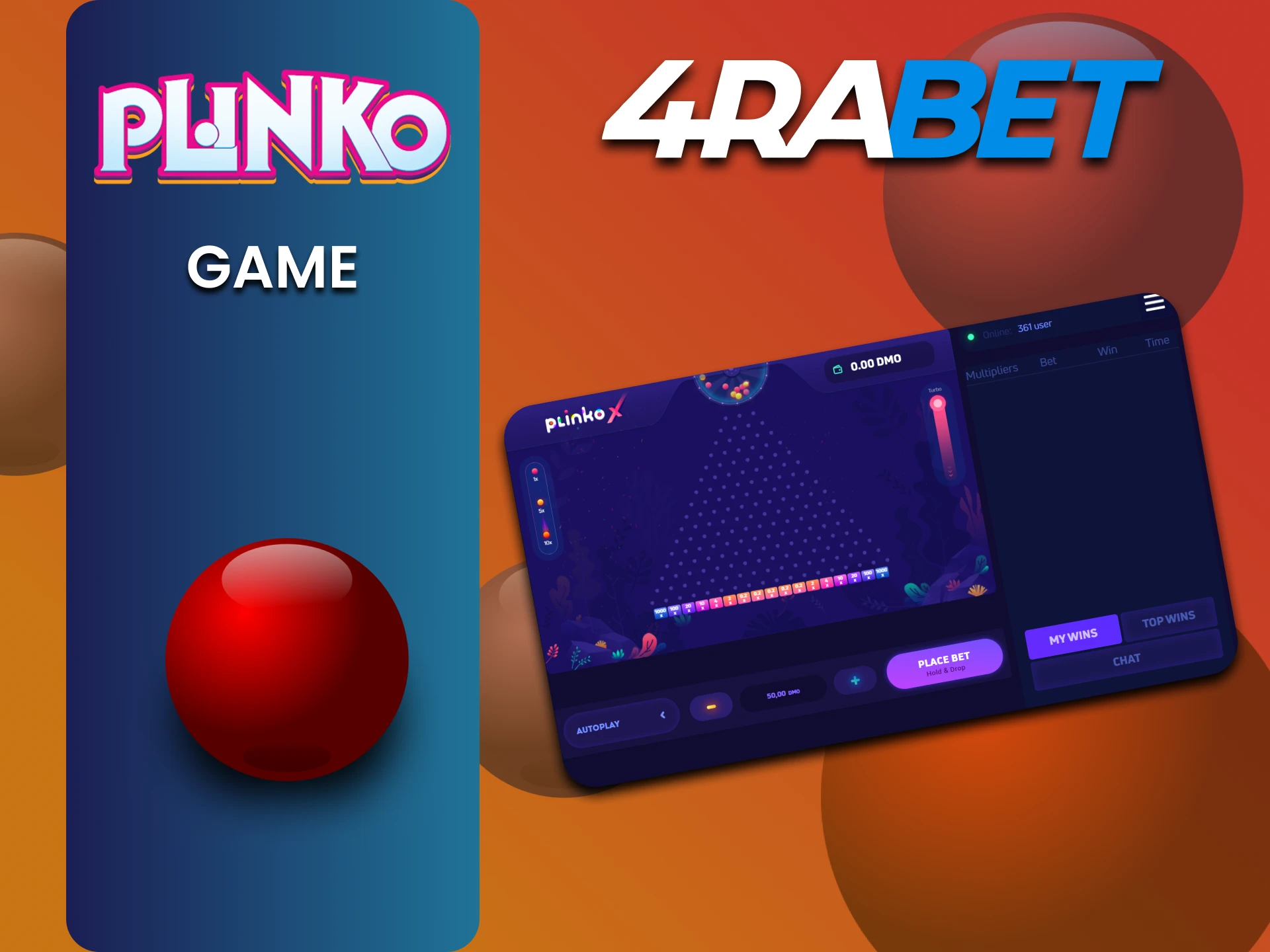 Find out all about the Plinko game at 4rabet.