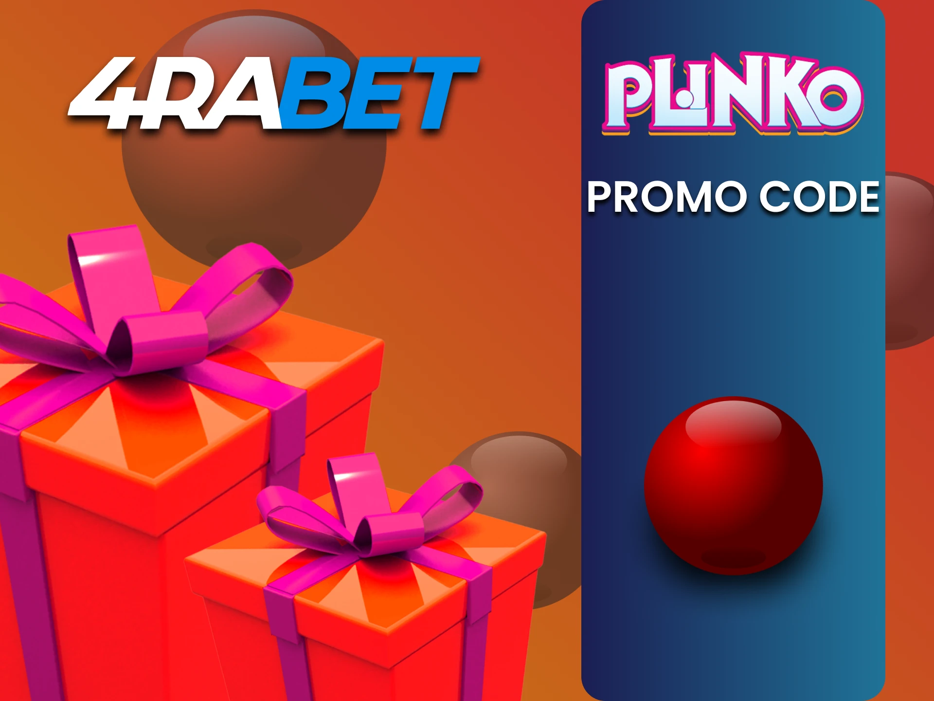 Use promo code for Plinko game bonus on 4rabet.