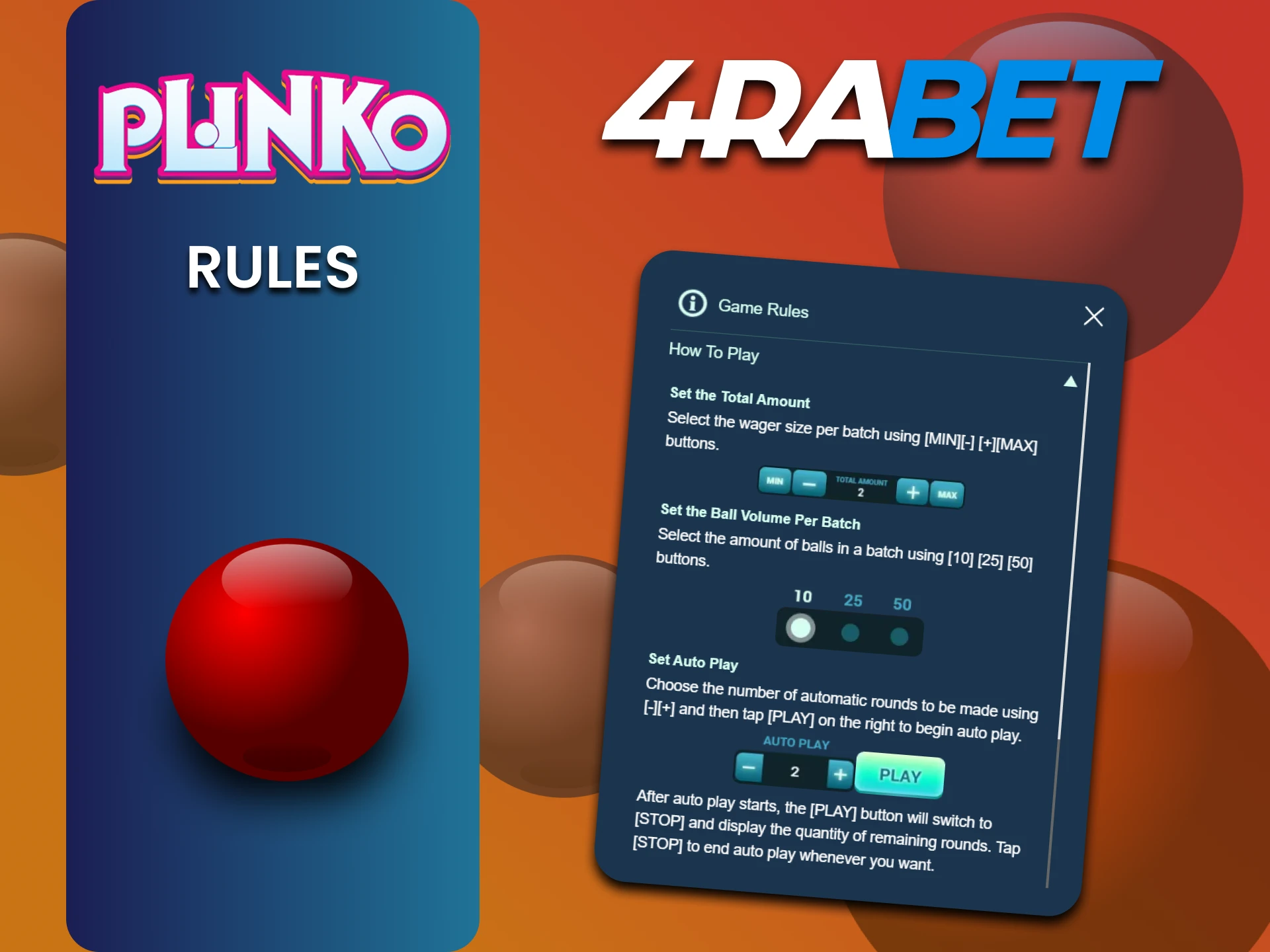 Learn about the rules in Plinko at 4rabet.