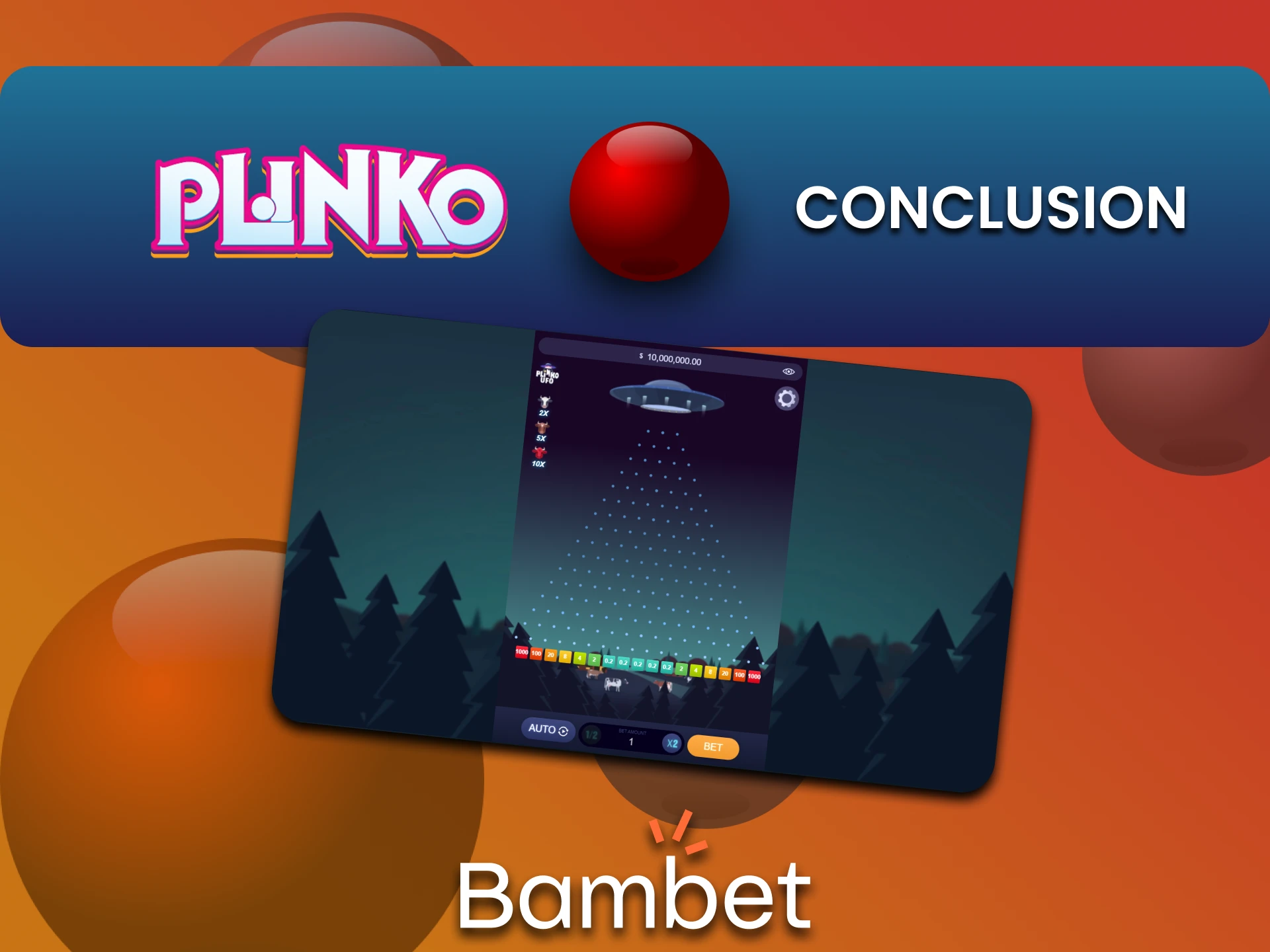 Plinko खेलने के लिए सबसे अच्छा विकल्प Bambet सेवा है।