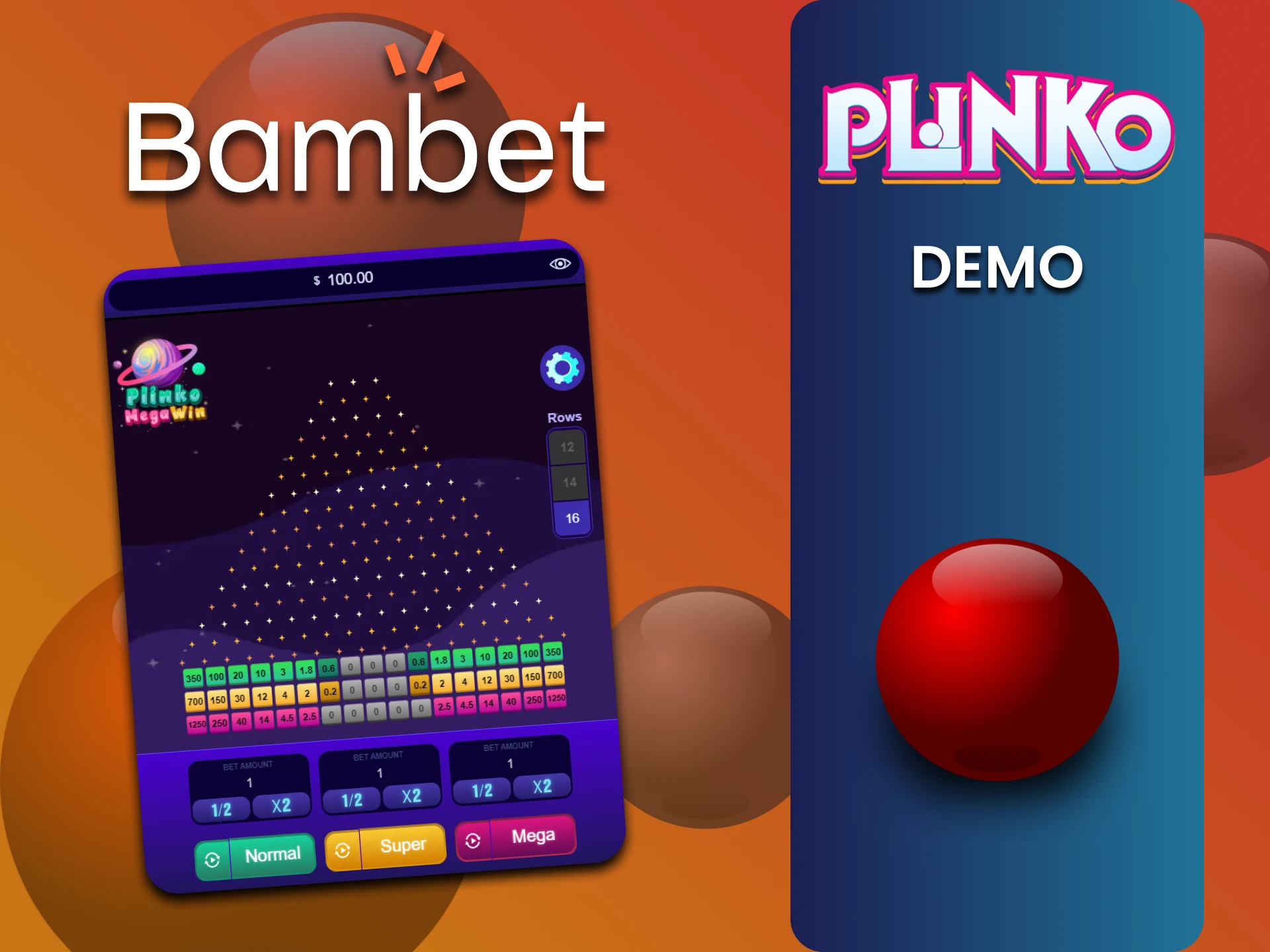 Bambet पर Plinko गेम के विशेष संस्करण में अभ्यास करें।