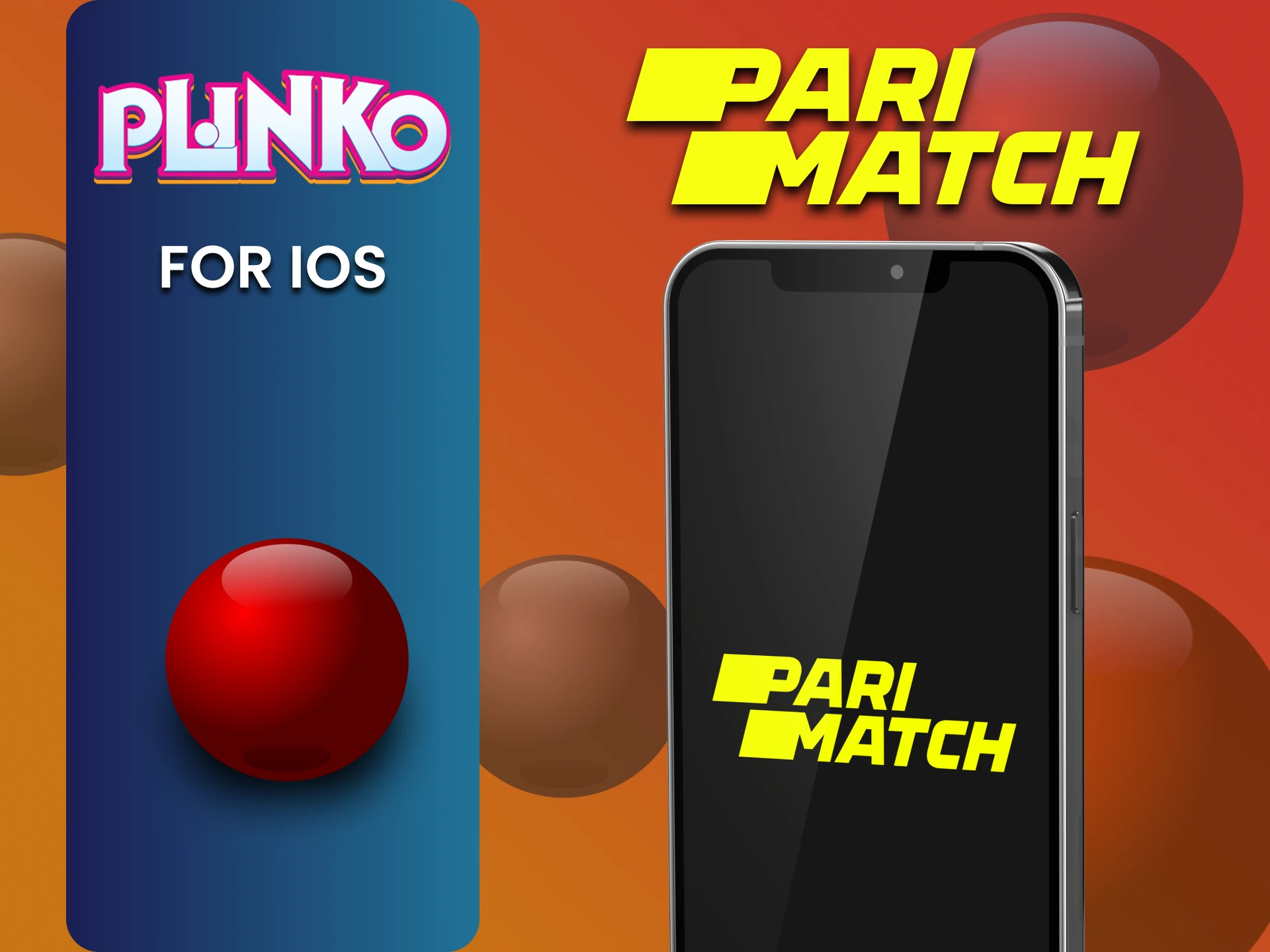 Plinko खेलने के लिए iOS पर Parimatch ऐप इंस्टॉल करें।