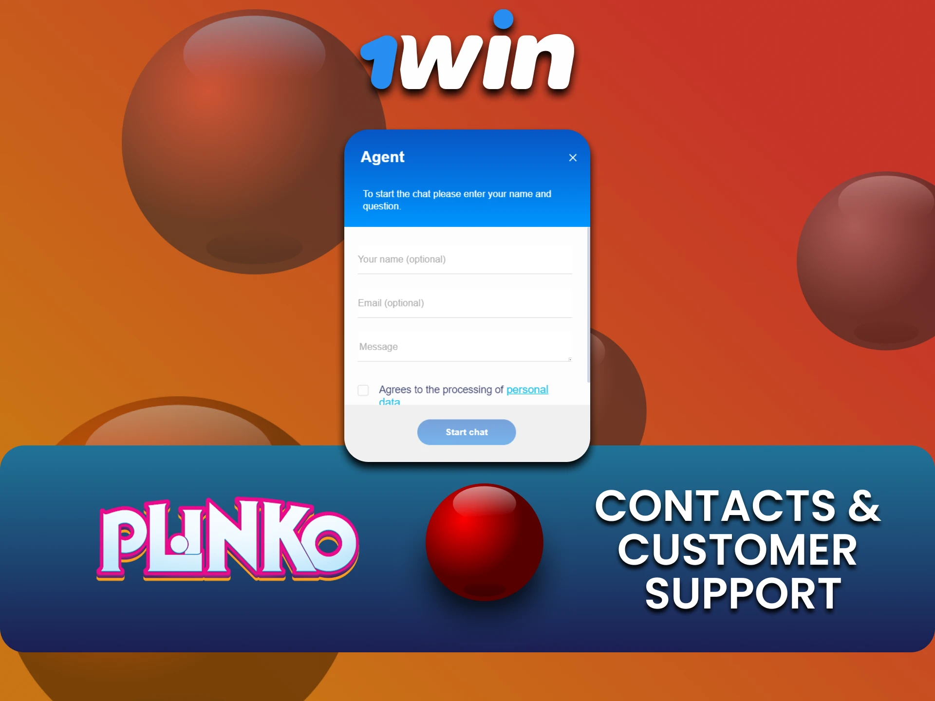 Plinko गेम के बारे में 1win टीम से संपर्क कैसे करें जानें।