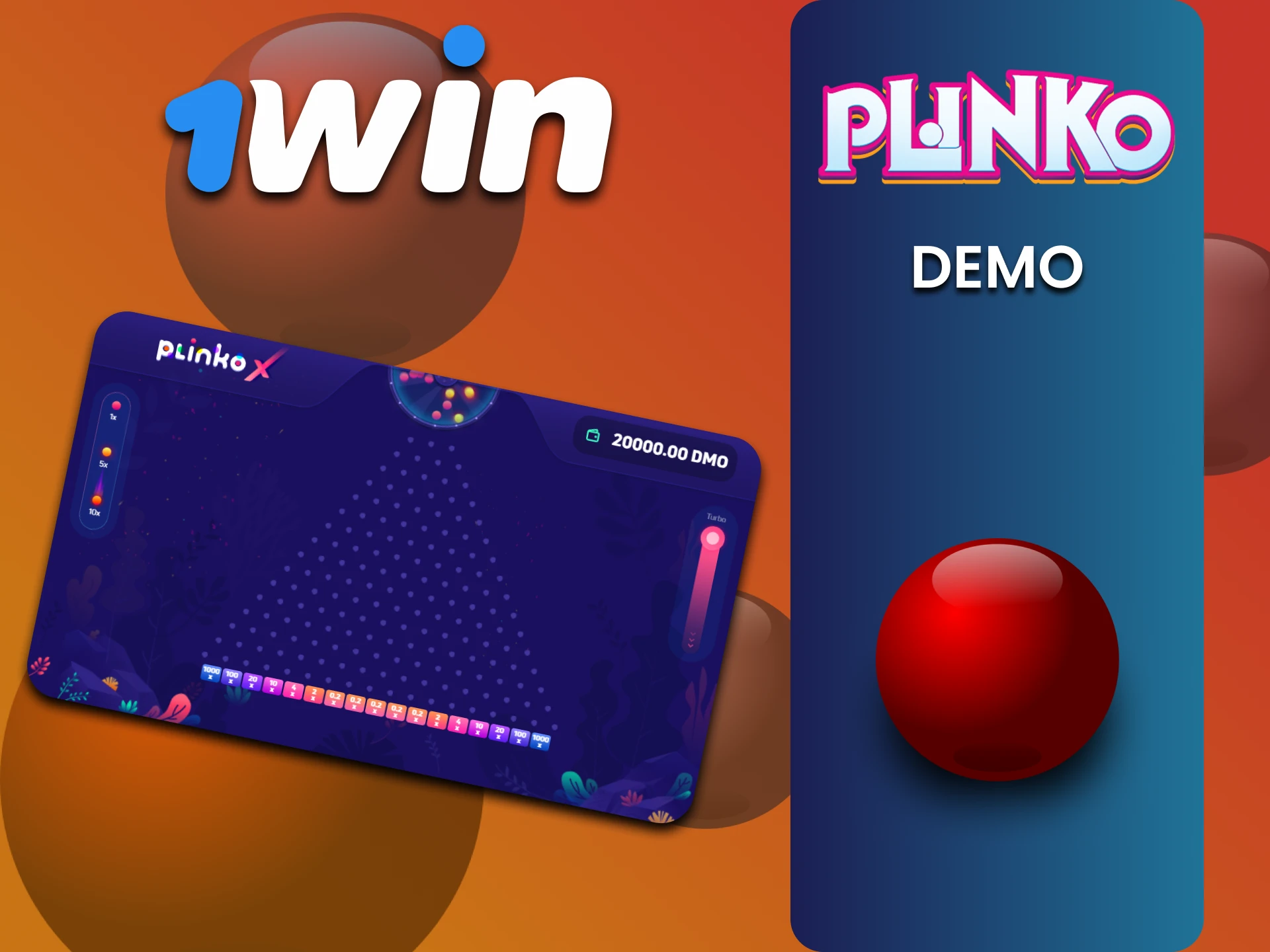 1win पर Plinko गेम का डेमो संस्करण आज़माएं।