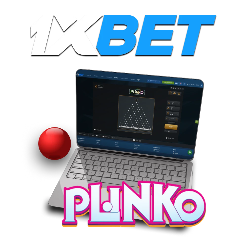 Plinko खेलने के लिए 1xbet सेवा चुनें।