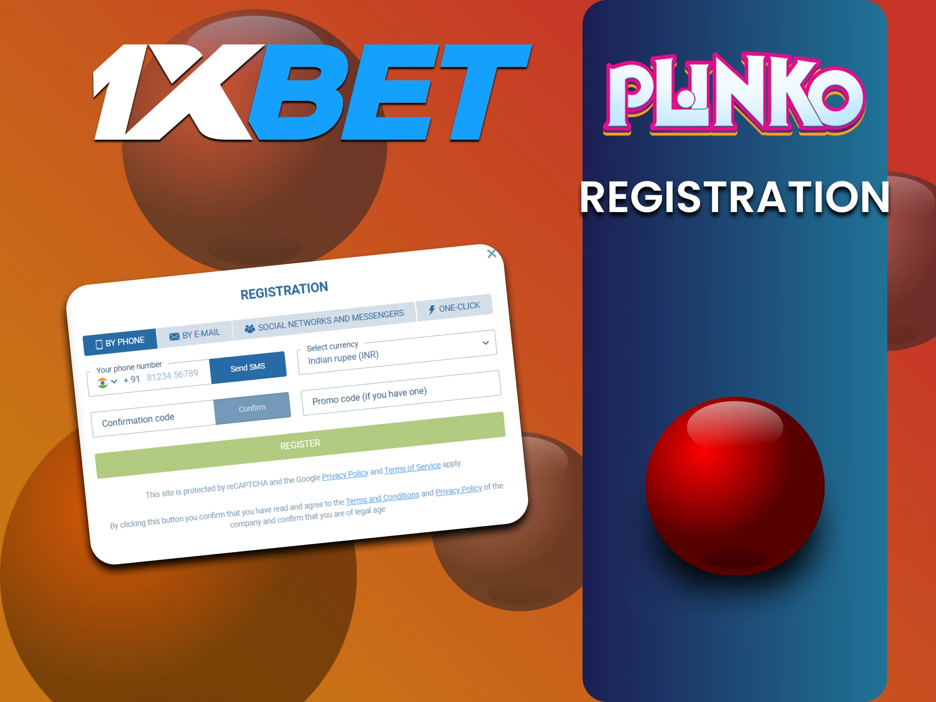 Plinko खेलने के लिए 1xbet पर पंजीकरण कैसे करें, जानें।