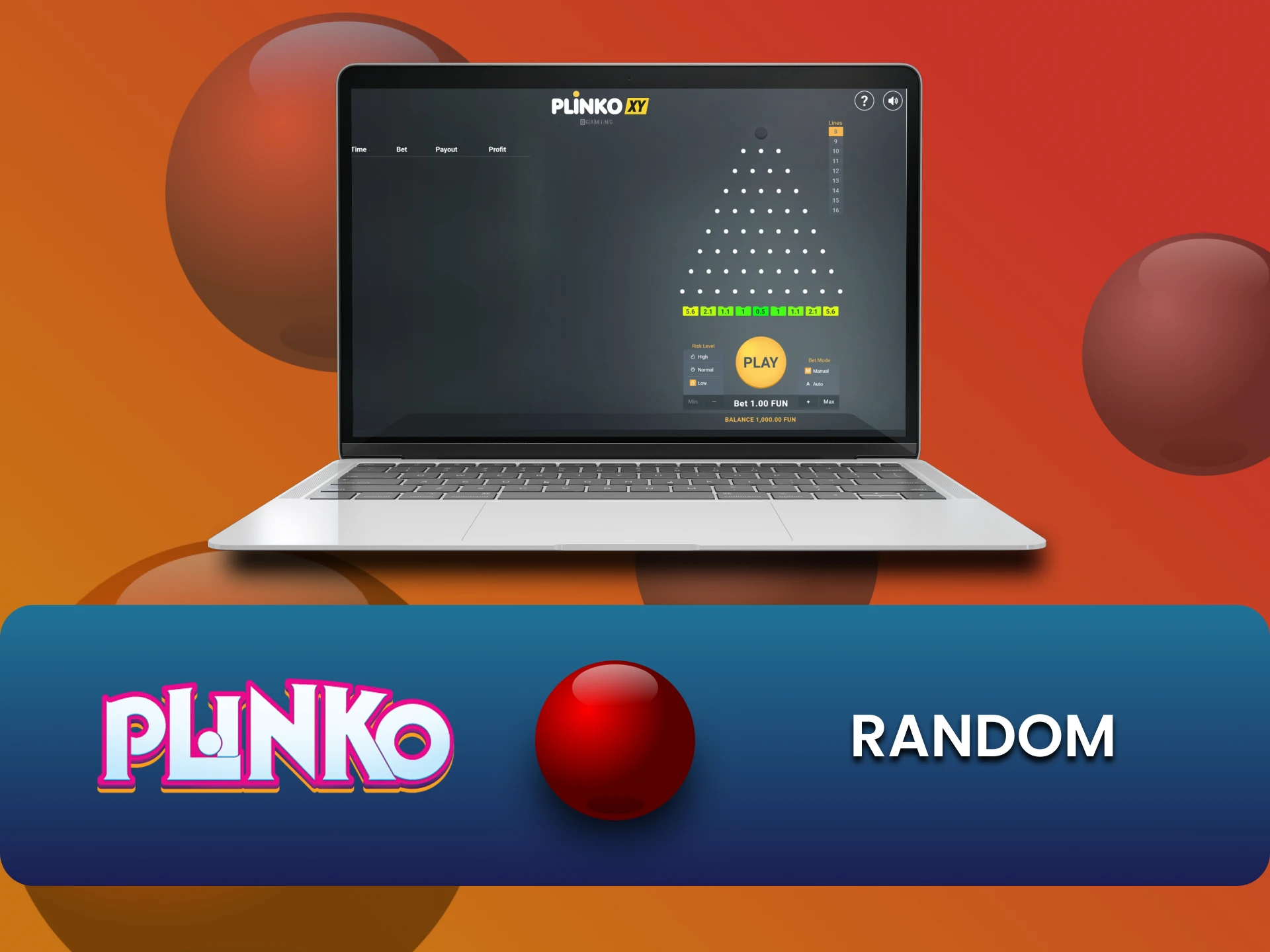 Plinko एक ऐसा खेल है जिसमें जीतने के लिए एक यादृच्छिक प्रणाली है।