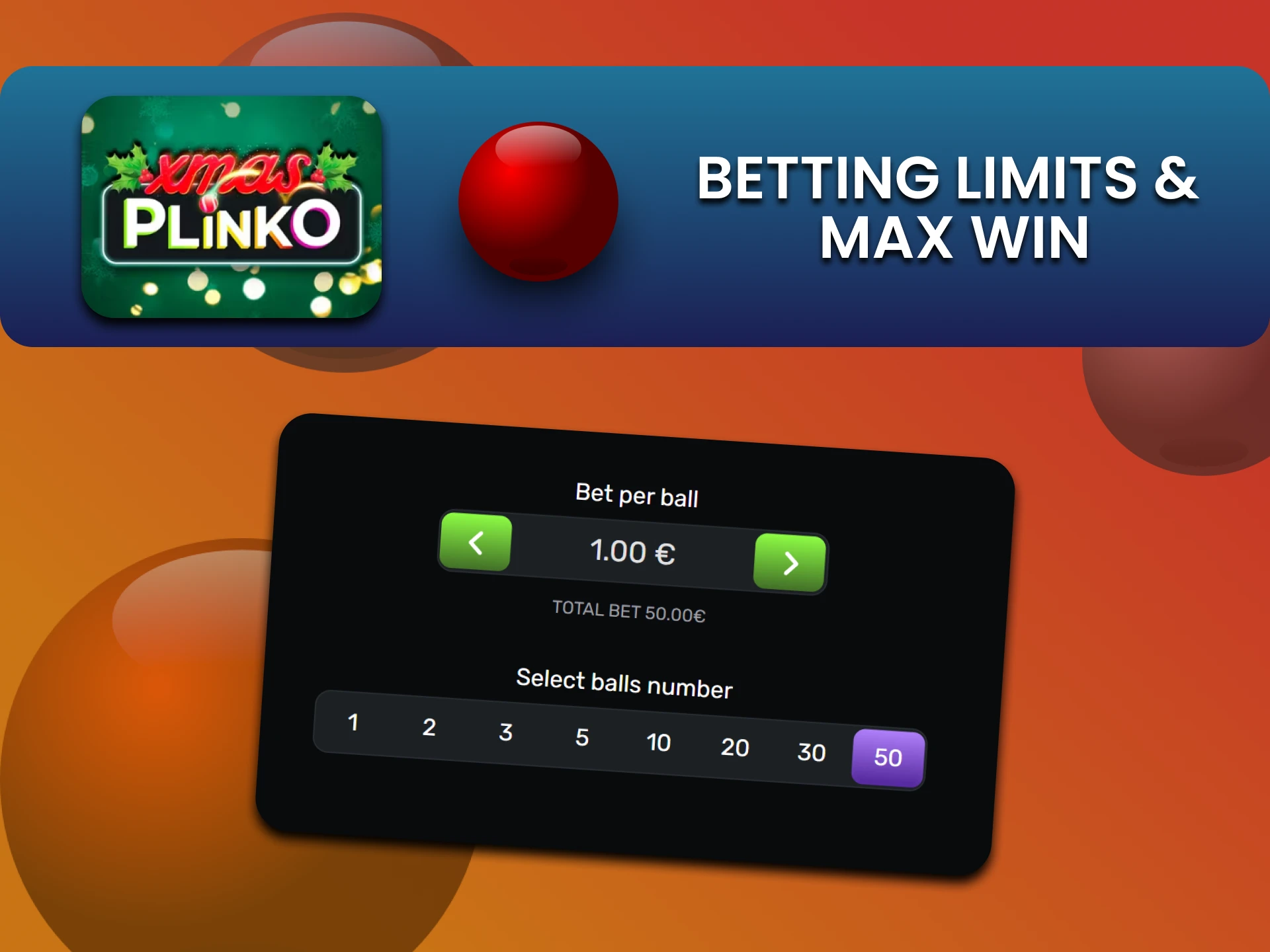 Plinko Xmas गेम में सट्टेबाजी की सीमाओं के बारे में जानें।