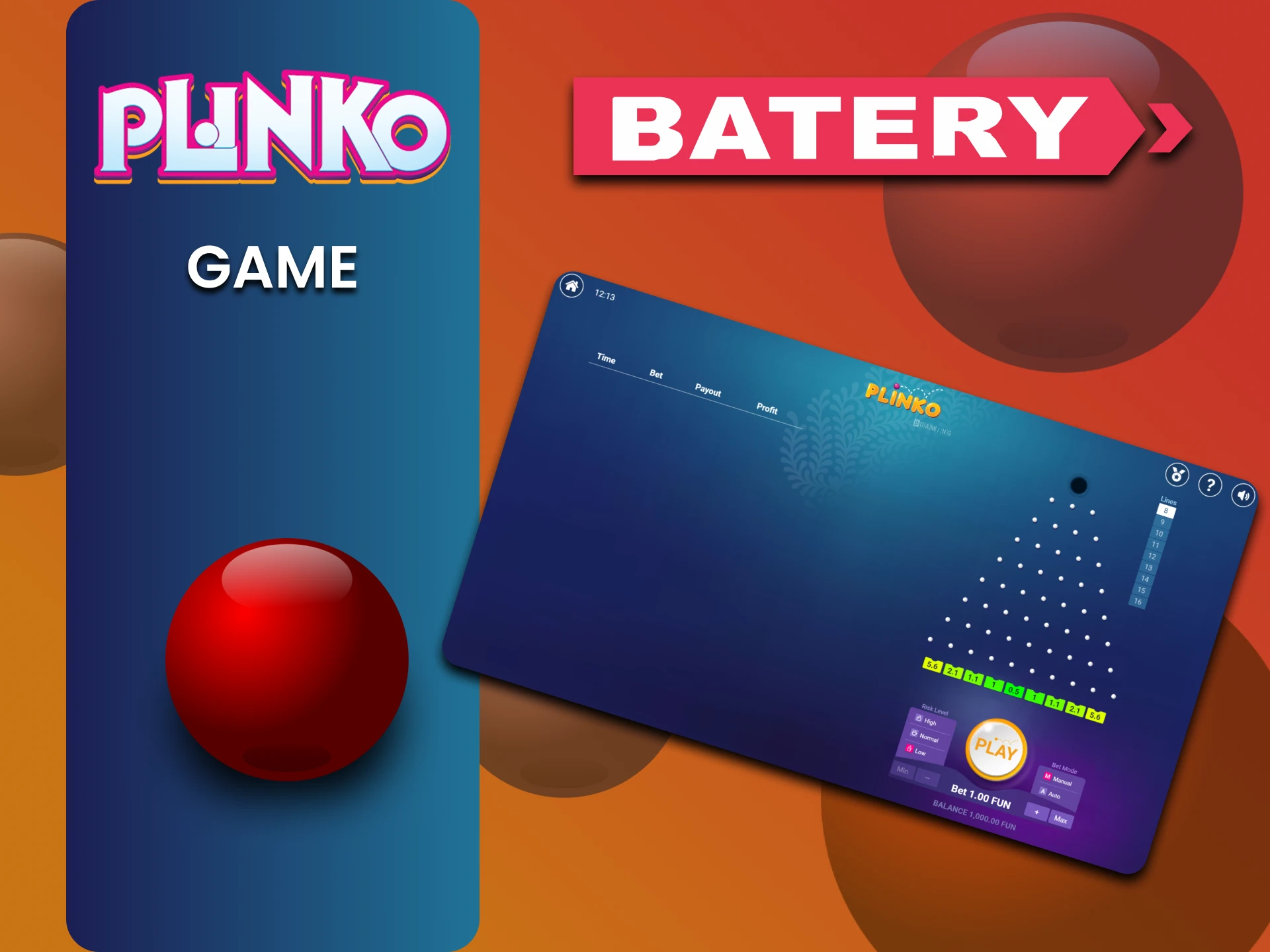 हम Batery पर Plinko गेम के बारे में बात करेंगे।