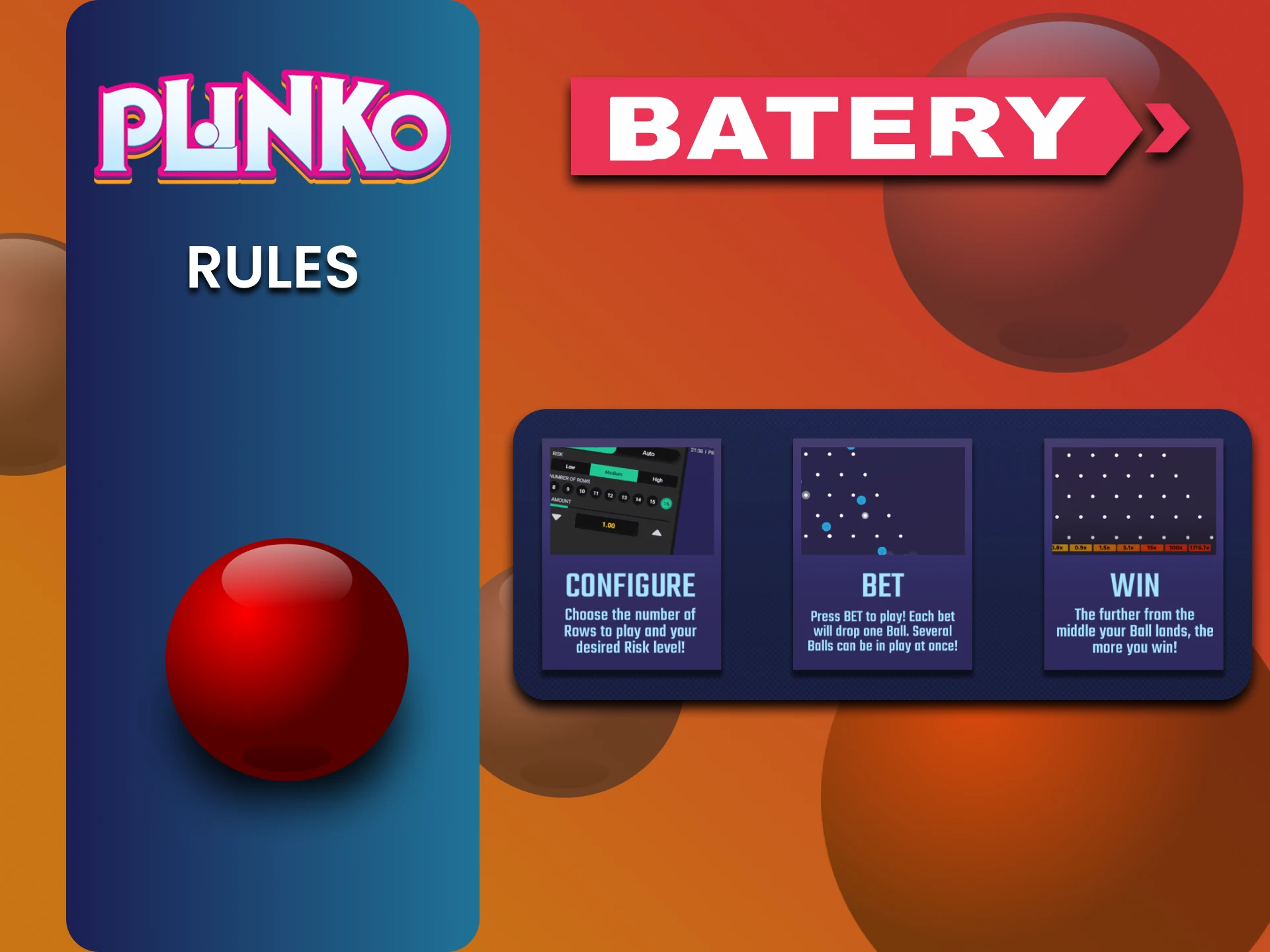 Plinko खेलने के लिए उसके नियम Batery वेबसाइट पर पढ़ें।