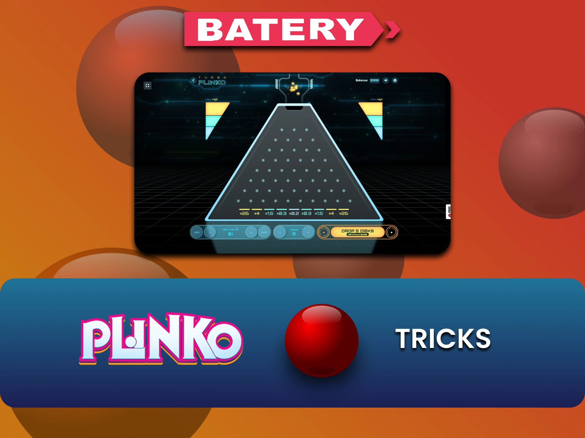 हम आपको Batery पर Plinko जीतने के ट्रिक्स बताएंगे।