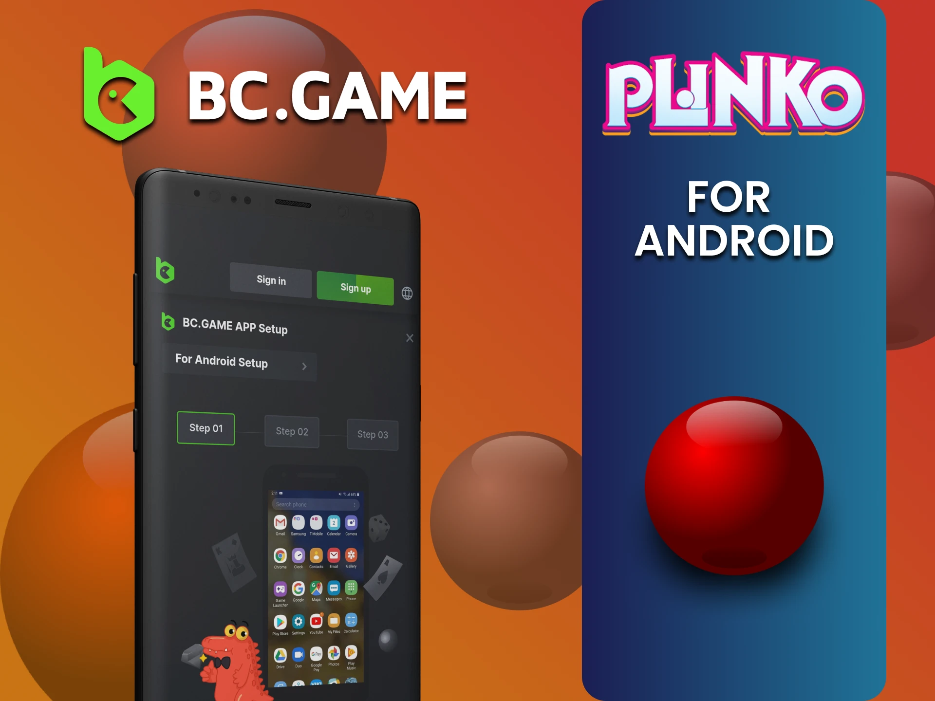 Plinko खेलने के लिए BCGame ऐप को Android पर डाउनलोड करें।