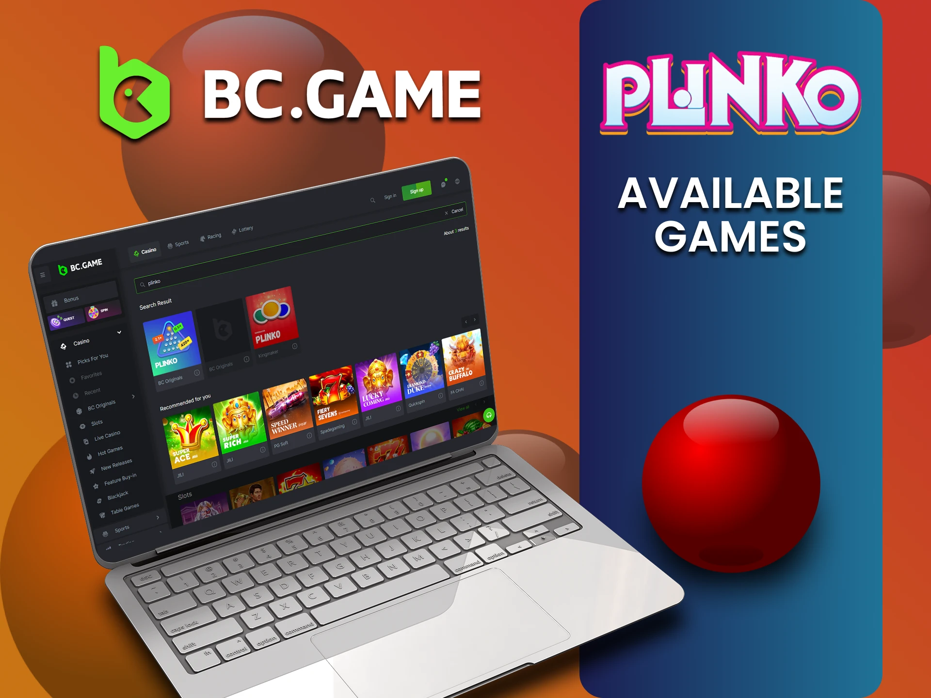 हम BCGame वेबसाइट पर Plinko गेम्स की सूची प्रदान करेंगे।