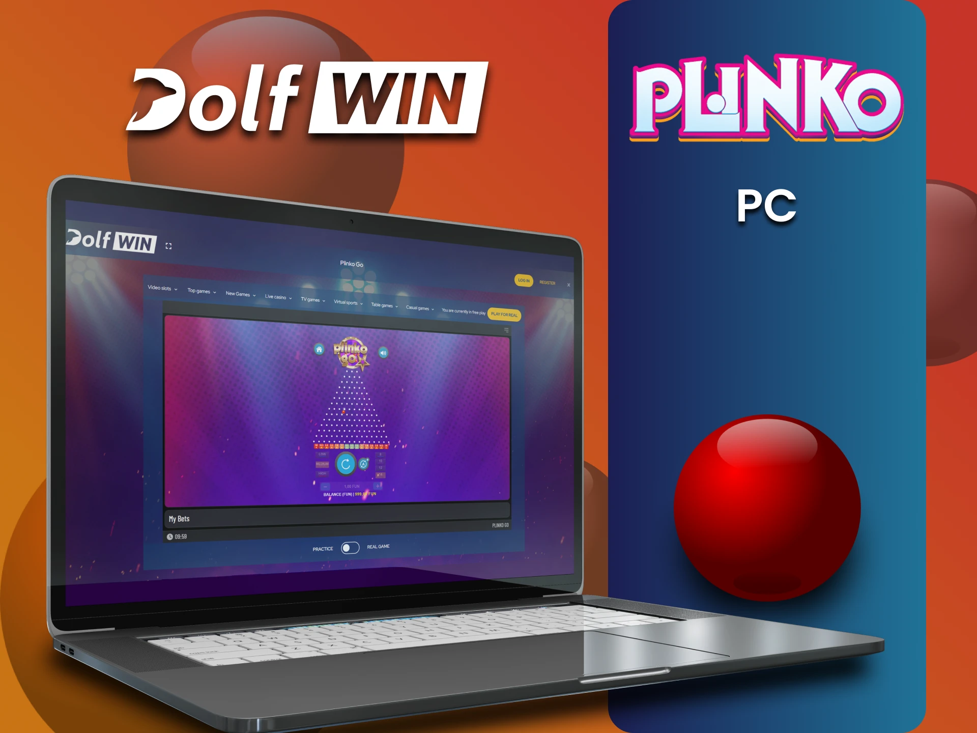 PC Dolfwin वेबसाइट पर Plinko खेलने के तरीकों में से एक है।