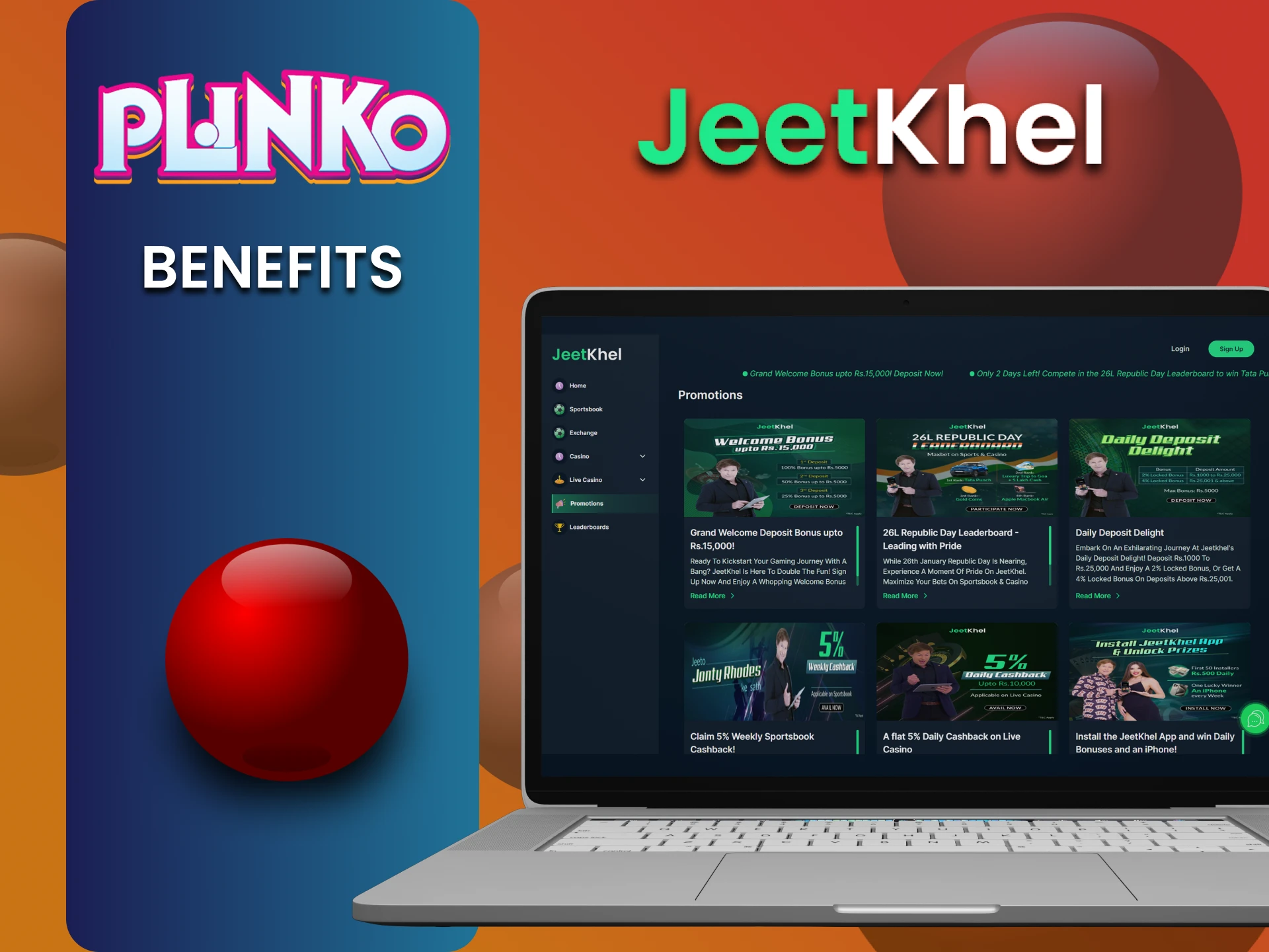 हम आपको Plinko खेलने के लिए JeetKhel के लाभों के बारे में बताएंगे।