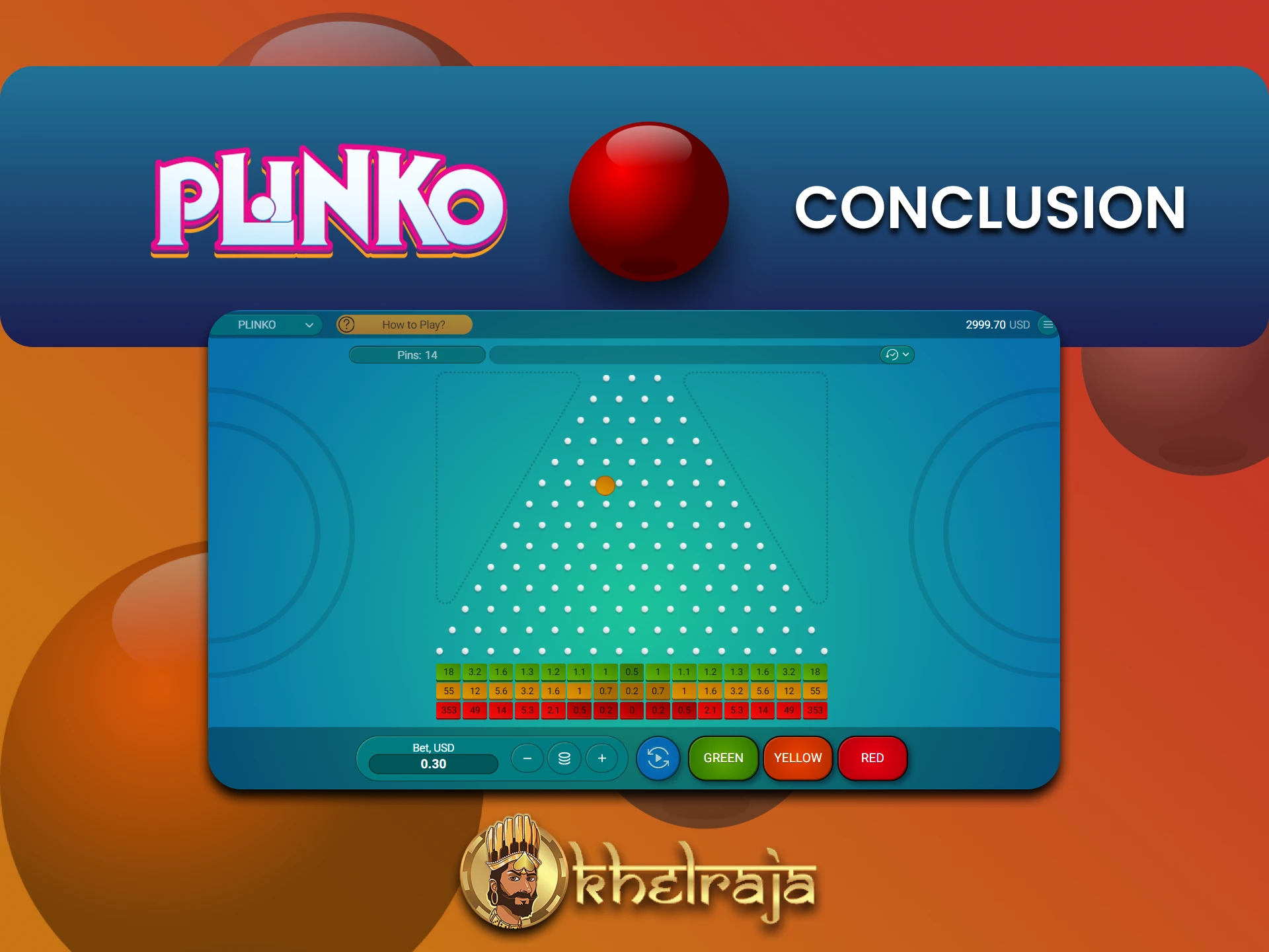 Plinko के लिए Khelraja सही विकल्प है।