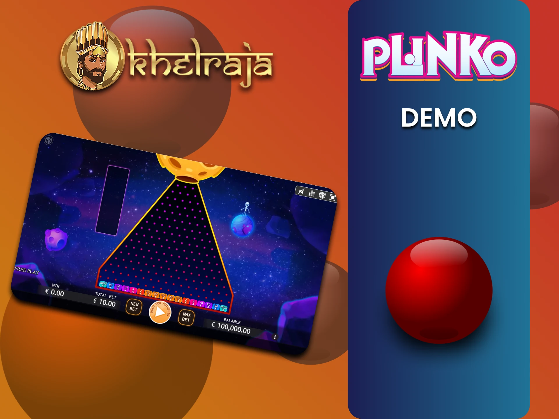 Khelraja पर Plinko का डेमो संस्करण प्रशिक्षण के लिए आदर्श है।