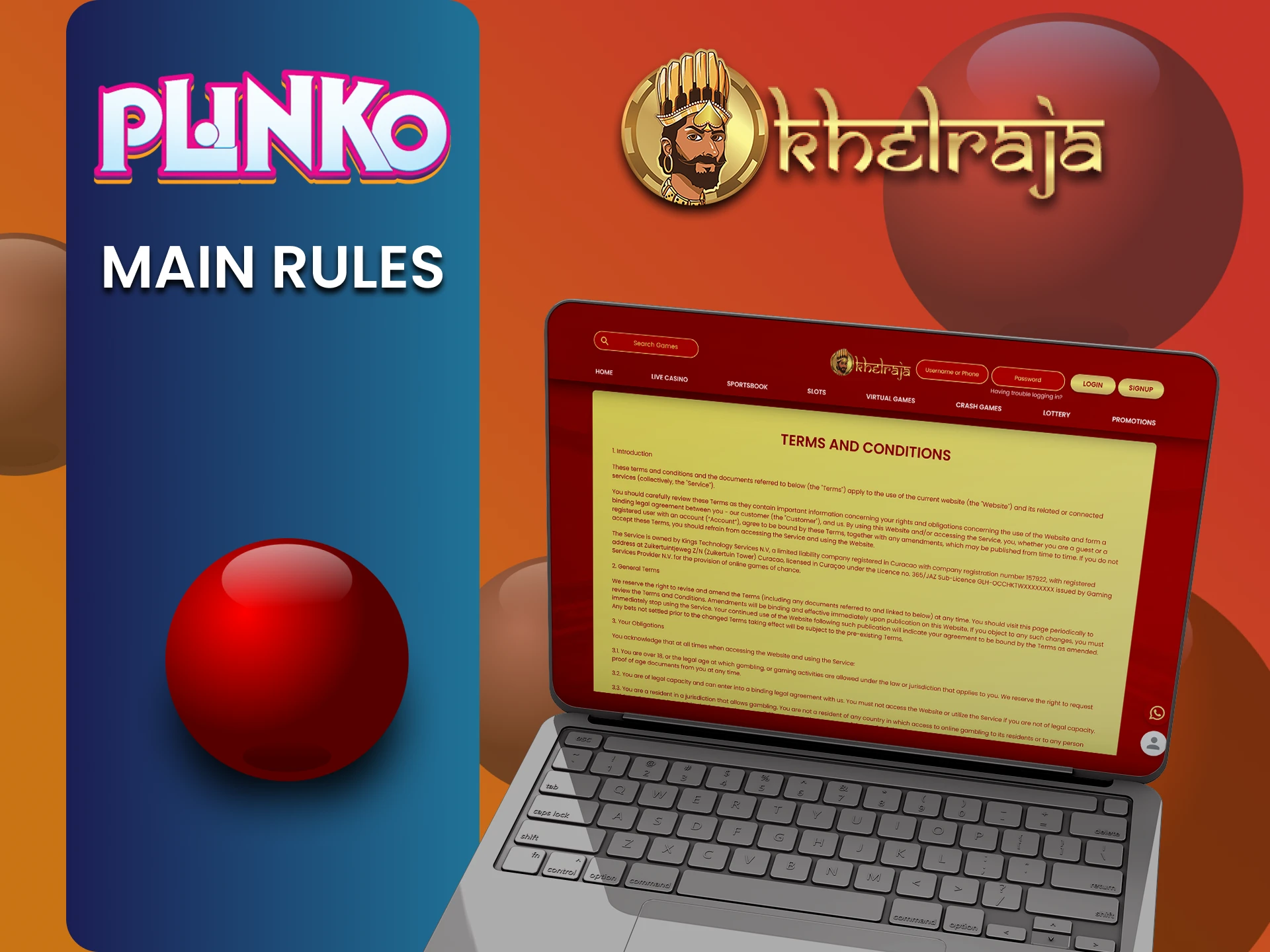 Khelraja वेबसाइट पर Plinko खेलने के लिए विशिष्ट नियम हैं।