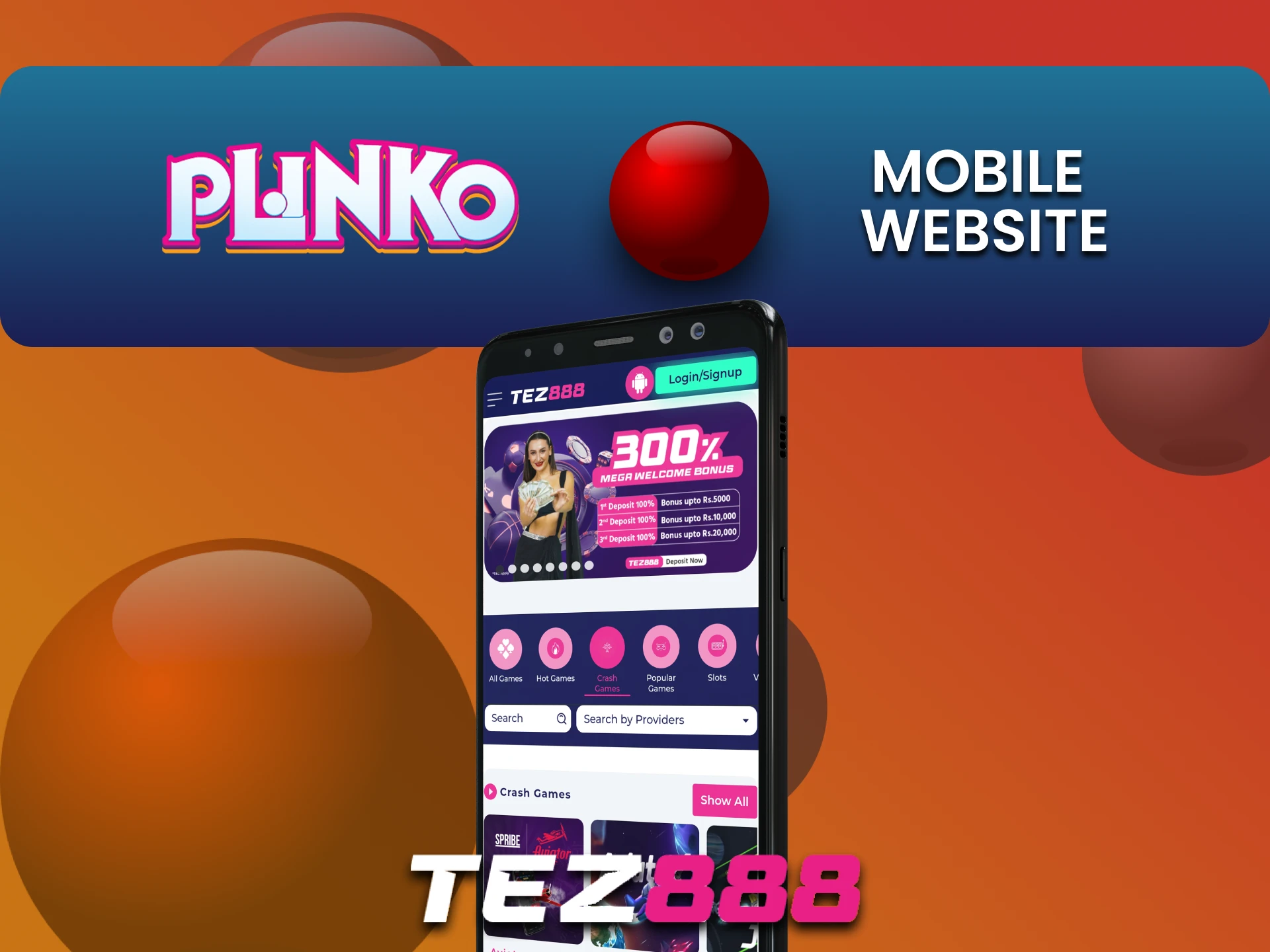 फोन Tez888 वेबसाइट पर Plinko खेलने के तरीकों में से एक है।
