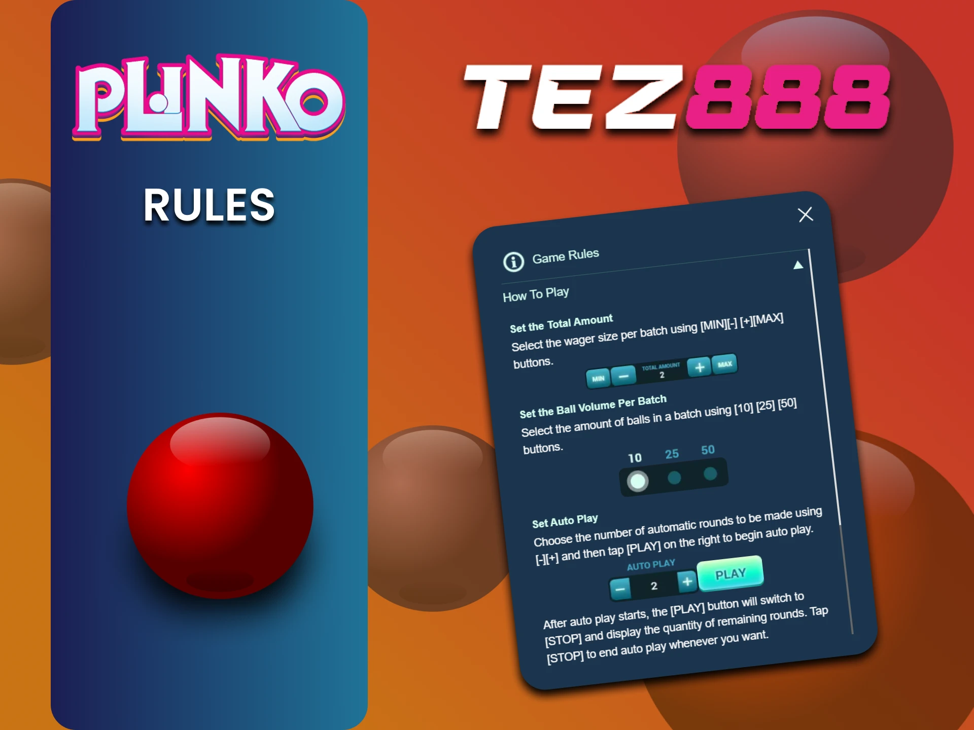 Tez888 वेबसाइट पर Plinko खेलने के नियमों को जरूर पढ़ें।