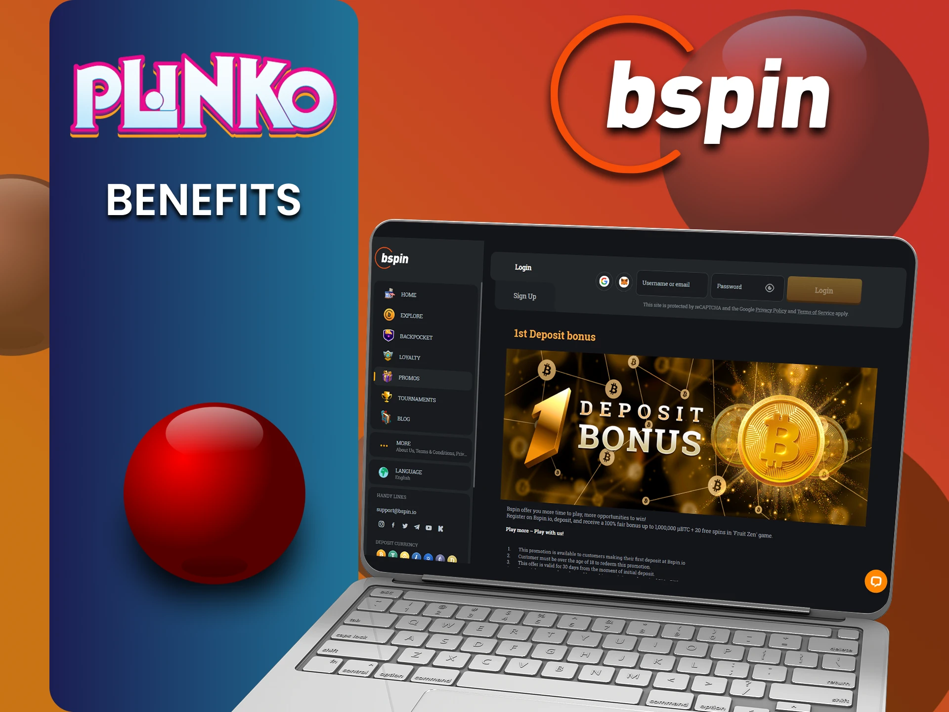 Bspin पर Plinko खेलने में आपको कई लाभ मिलेंगे।