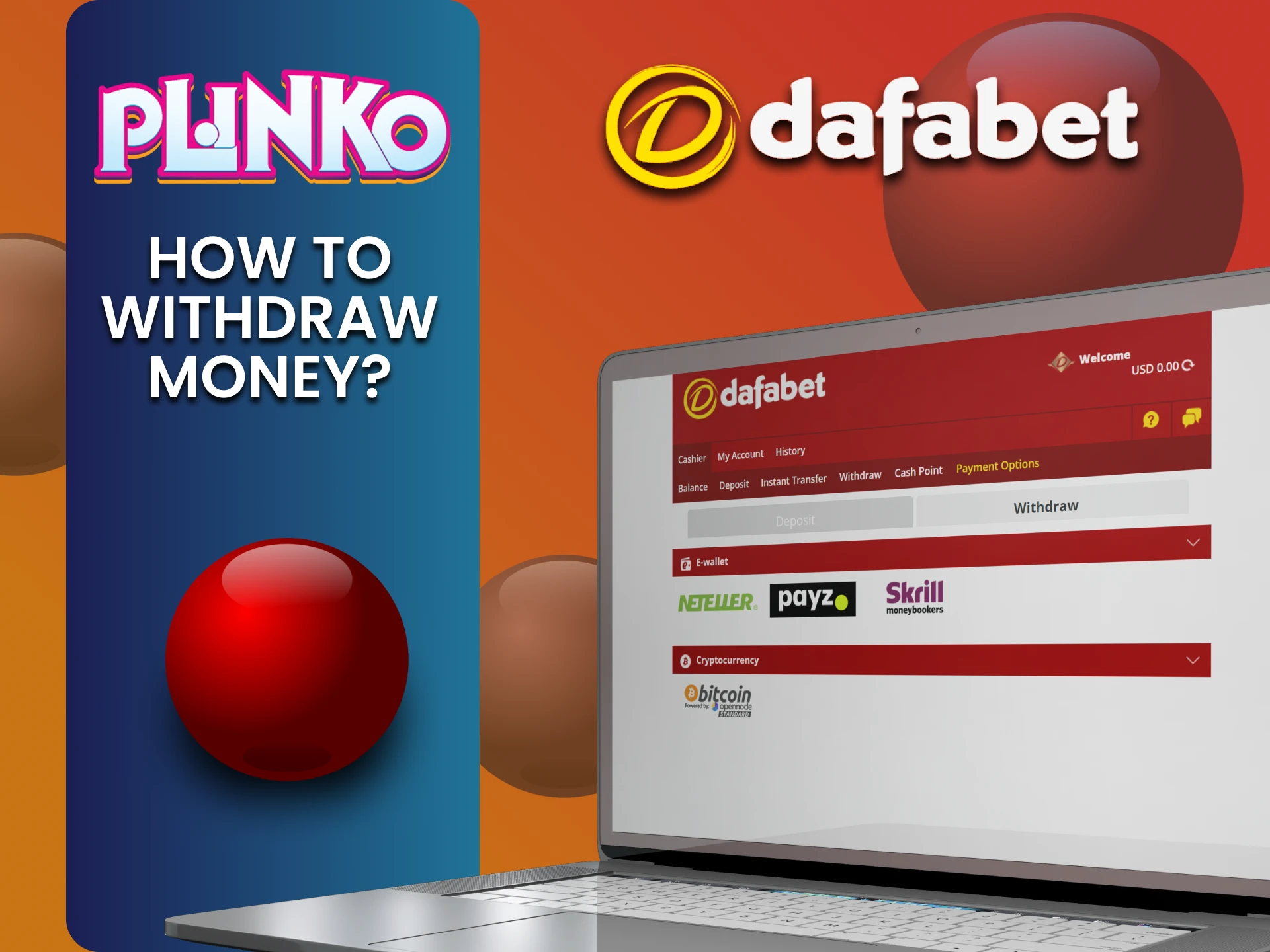 हम आपको बताएंगे कि Dafabet पर Plinko गेम के लिए फंड कैसे निकालें।
