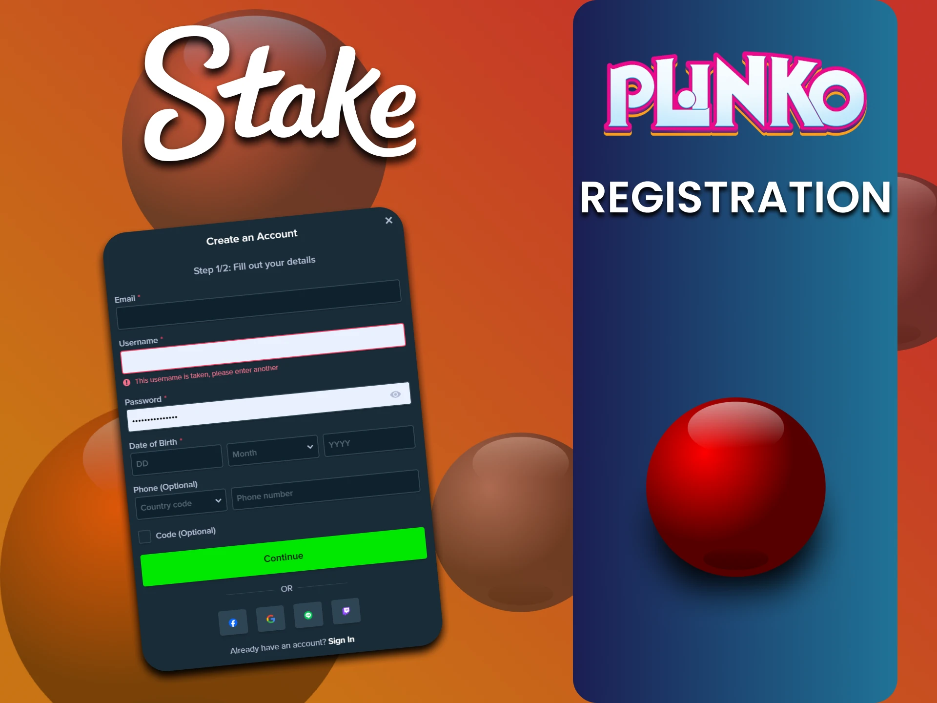 हम आपको Stake पर Plinko खेलने के लिए पंजीकरण के बारे में सब कुछ बताएंगे।