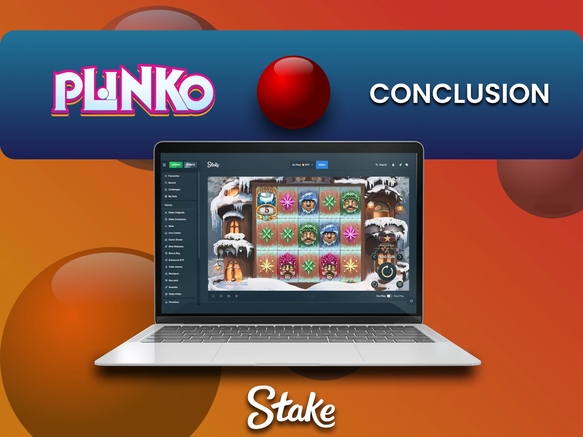 Stake वेबसाइट Plinko खेलने के लिए आदर्श है।