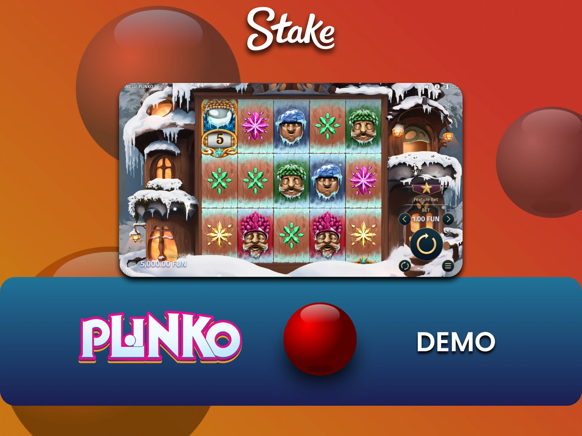 आप Stake पर Plinko का डेमो संस्करण खेल सकते हैं।