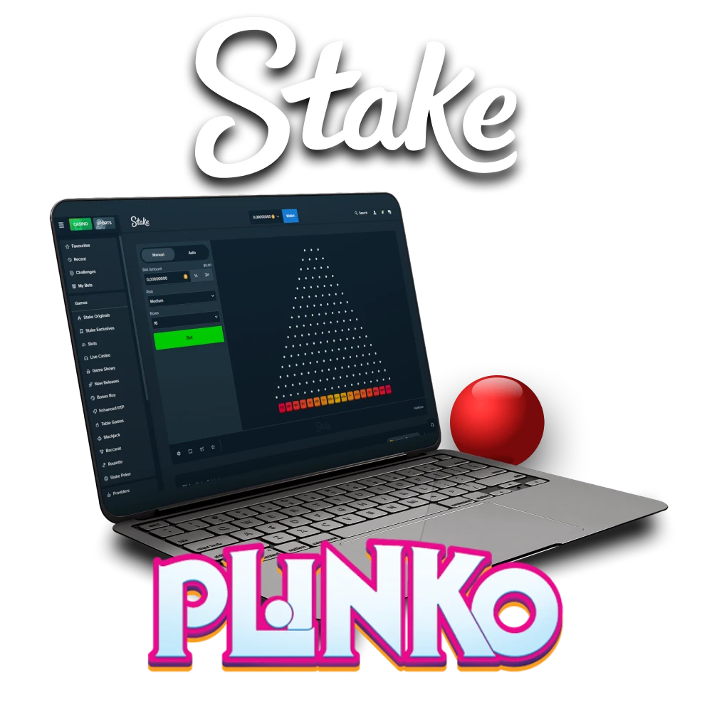 Plinko खेलने के लिए Stake कैसीनो चुनें।