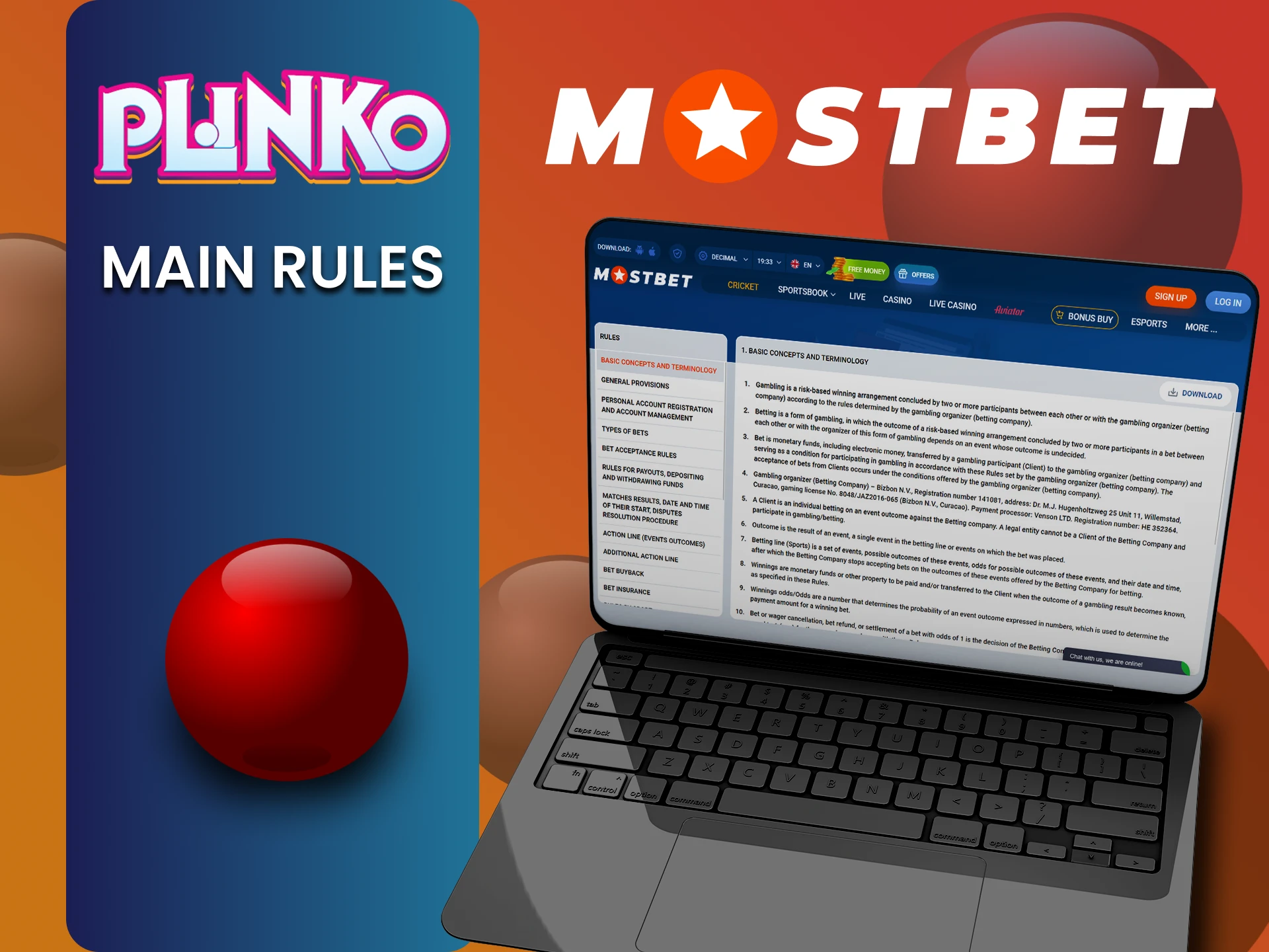 Plinko खेलने के लिए Mostbet सेवा के नियम पढ़ें।
