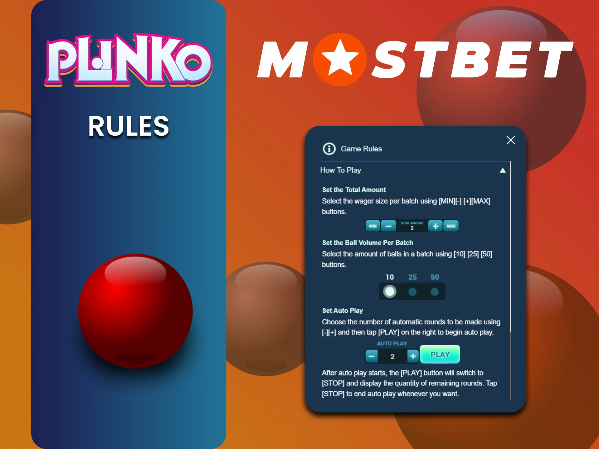 Mostbet पर Plinko गेम के नियम अवश्य पढ़ें।