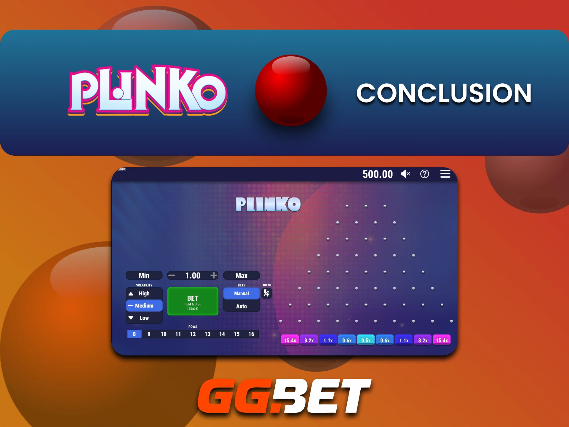Plinko खेलने के लिए GGbet आदर्श है।
