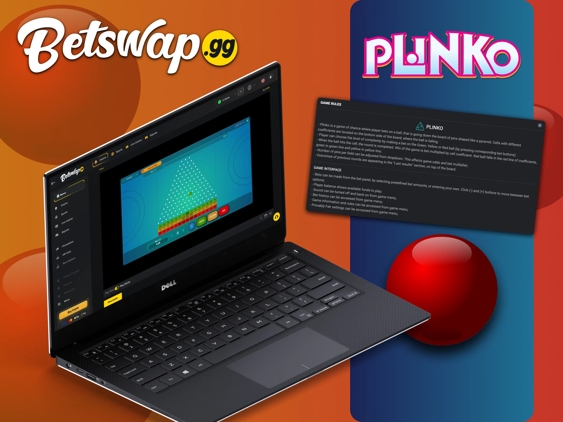Betswap प्लेटफॉर्म पर Plinko गेम के नियम जानें।