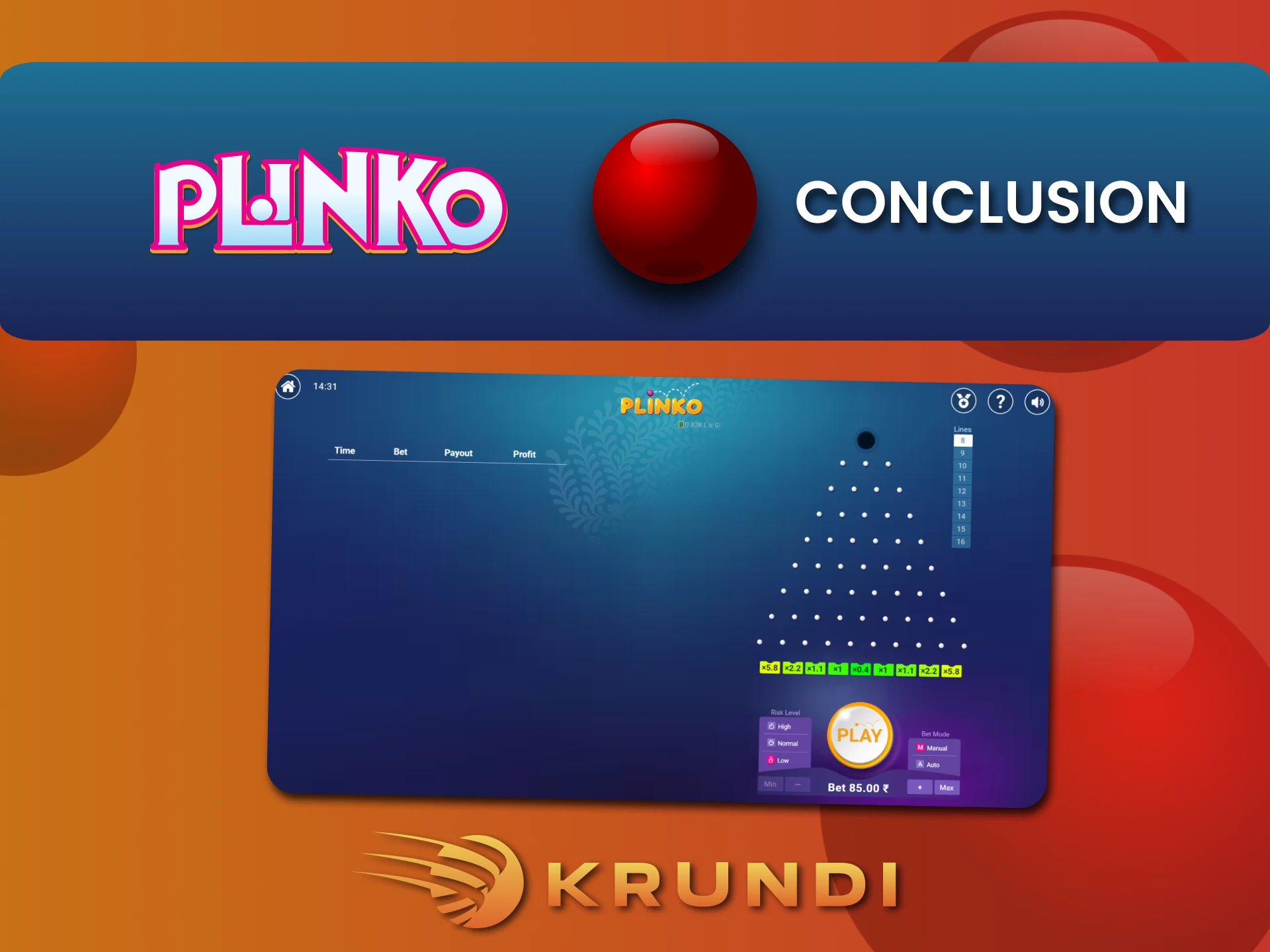 Plinko खेलने के लिए Krundi सबसे अच्छा कैसीनो है।