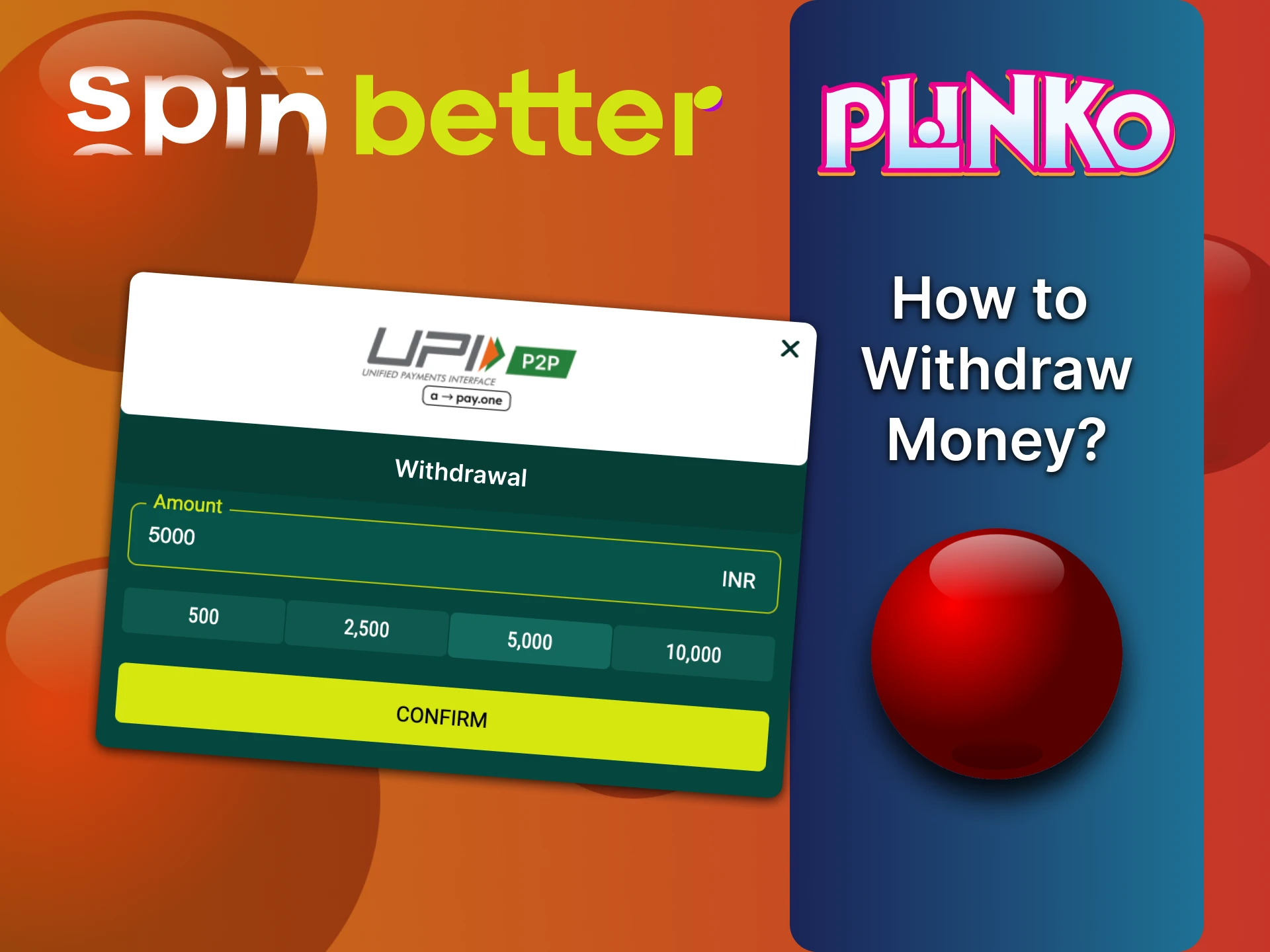 SpinBetter Plinko से अपनी जीत निकालना आसान है।