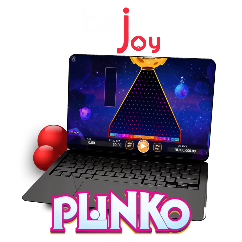 Plinko गेम के लिए Bajijoy वेबसाइट चुनें।