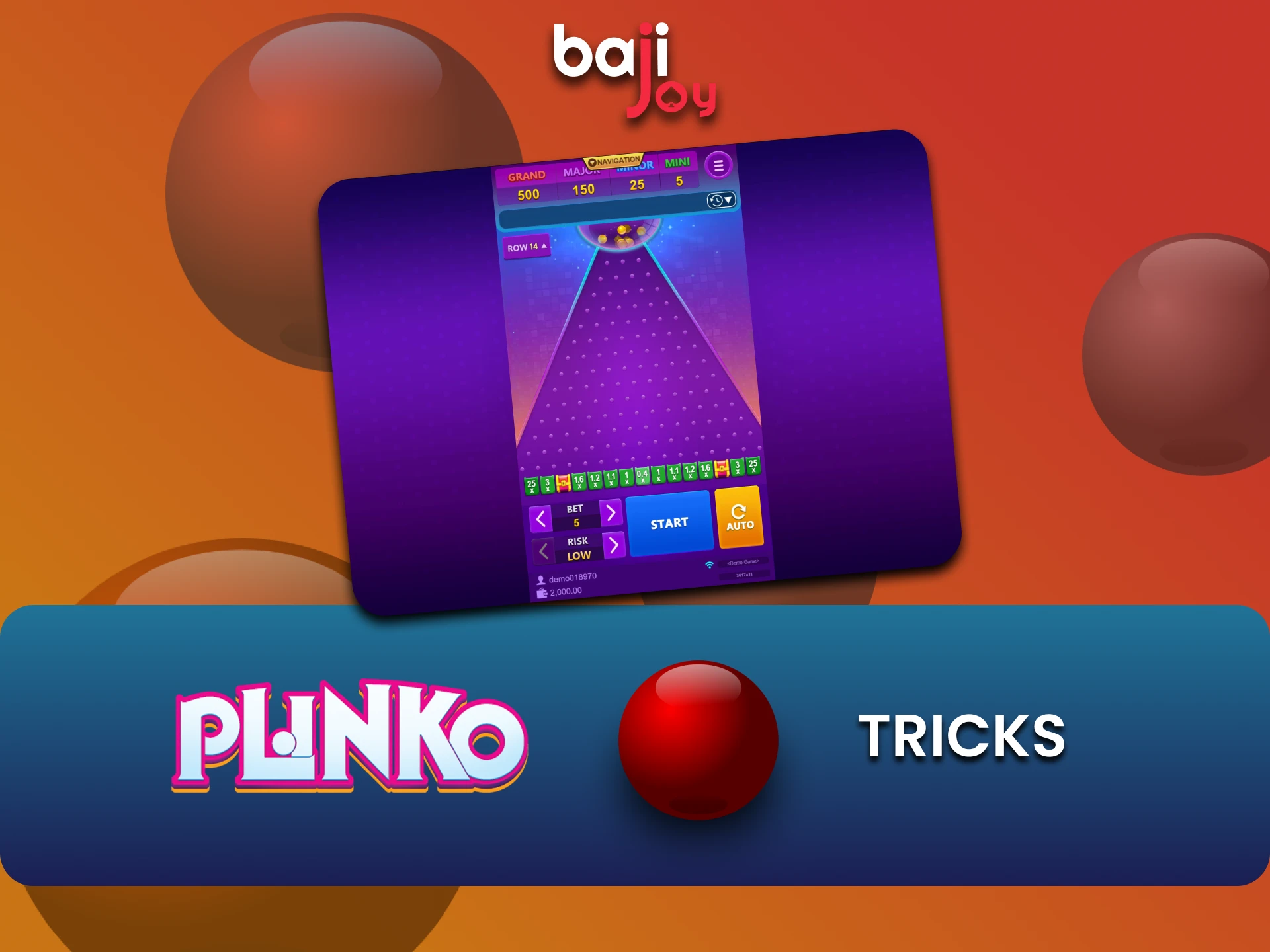 Bajijoy पर Plinko में जीतने के लिए ट्रिक्स जानें।