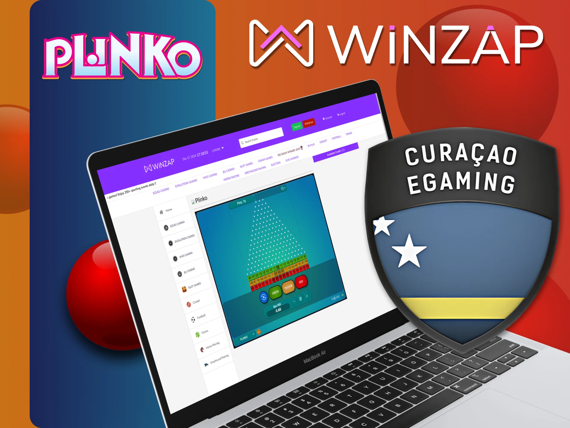 Winzap Plinko भारत में कानूनी है।