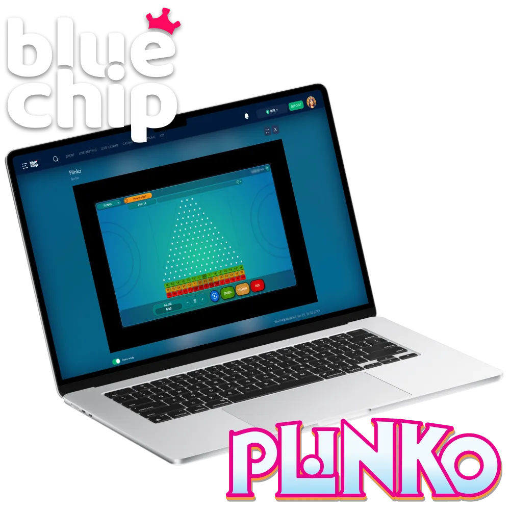 Bluechip आधिकारिक प्लेटफ़ॉर्म पर Plinko गेम ऑनलाइन खेलें।