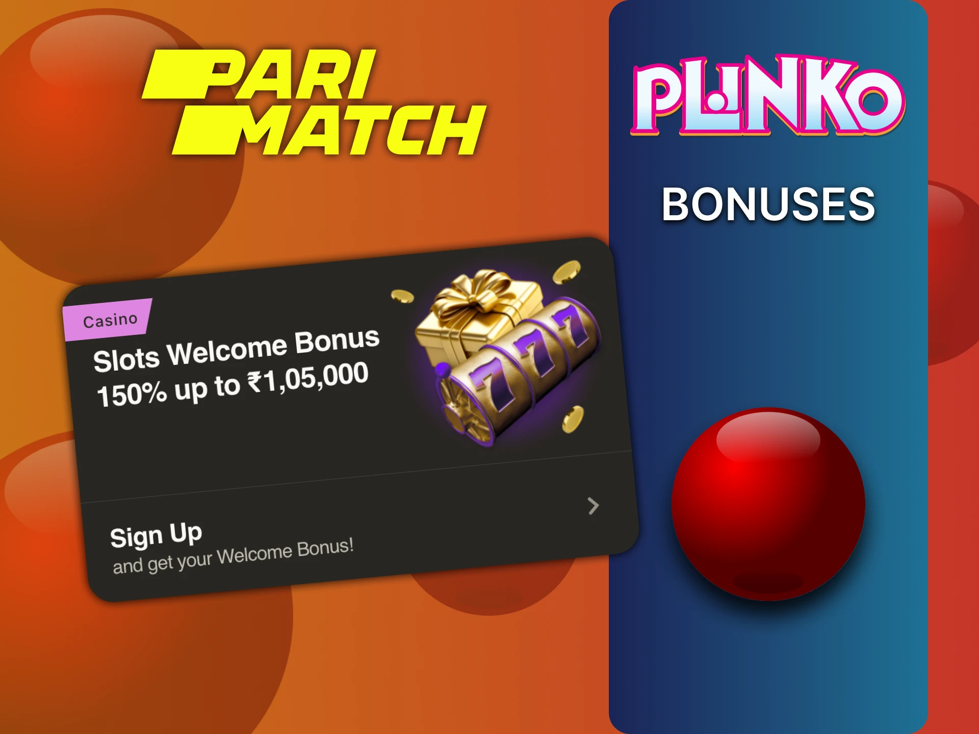 Parimatch से Plinko खेलने के लिए बोनस प्राप्त करें।